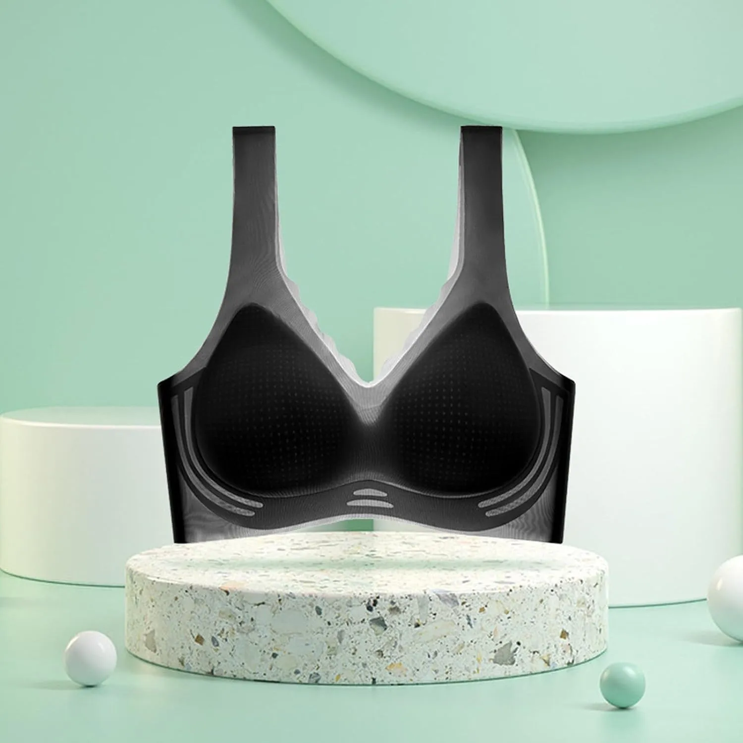 Anti-Sagging Wireless Push Up Seamless Bra Cold Thin Breathable Bras No Underwire Plus Size Running Soft Bralettes