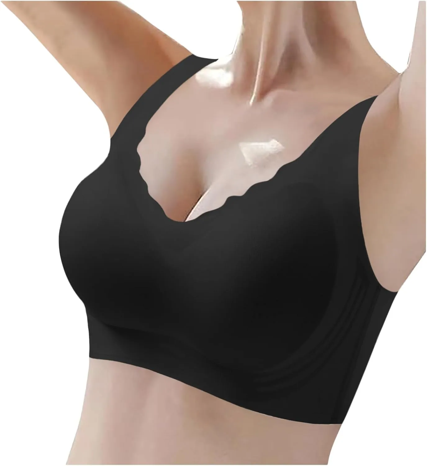 Anti-Sagging Wireless Push Up Seamless Bra Cold Thin Breathable Bras No Underwire Plus Size Running Soft Bralettes