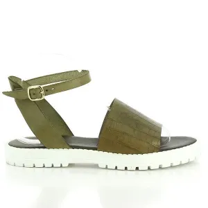 Antichi Romani 897 Khaki Slingback Sandals