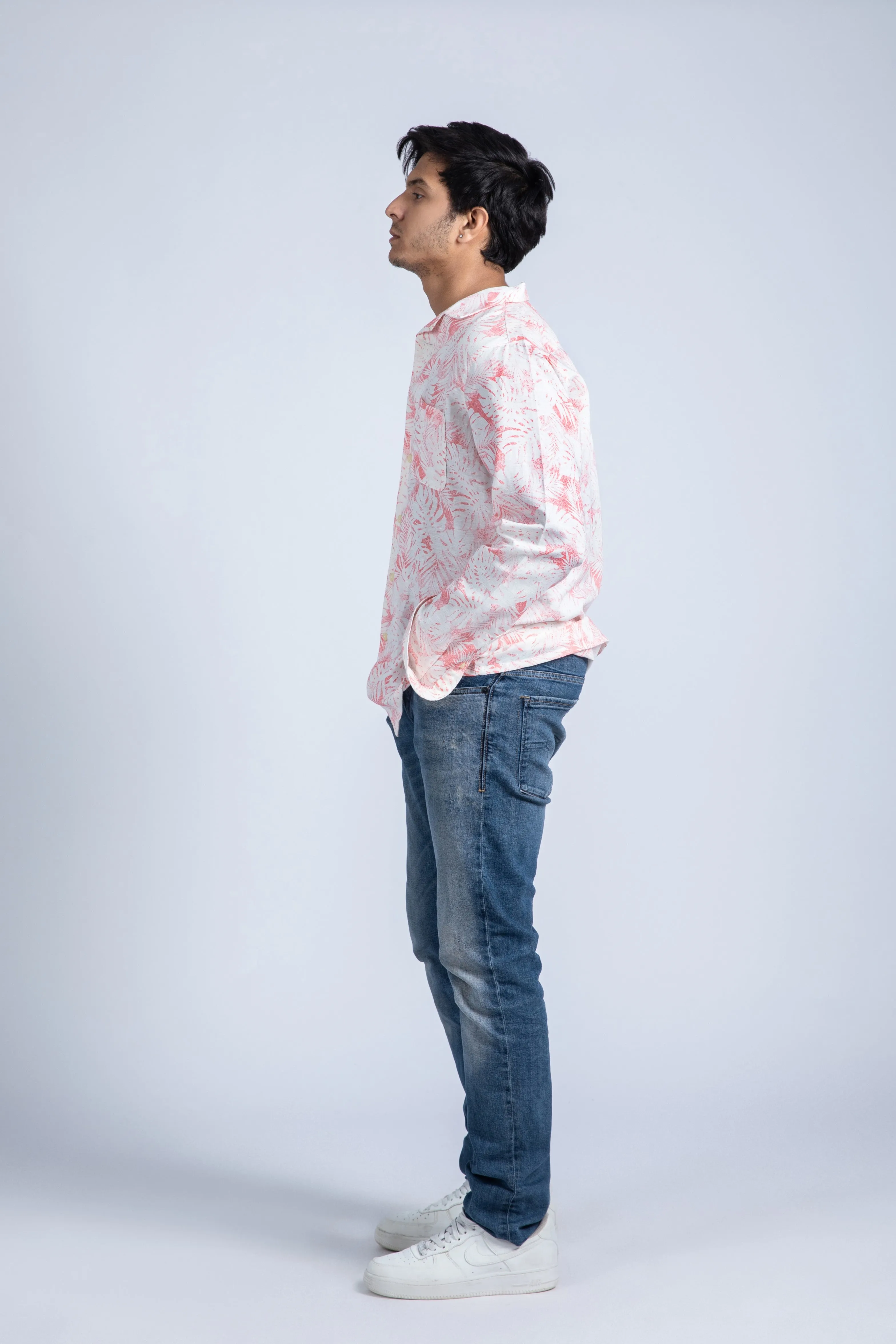 AOP Leaf Printed Shirt