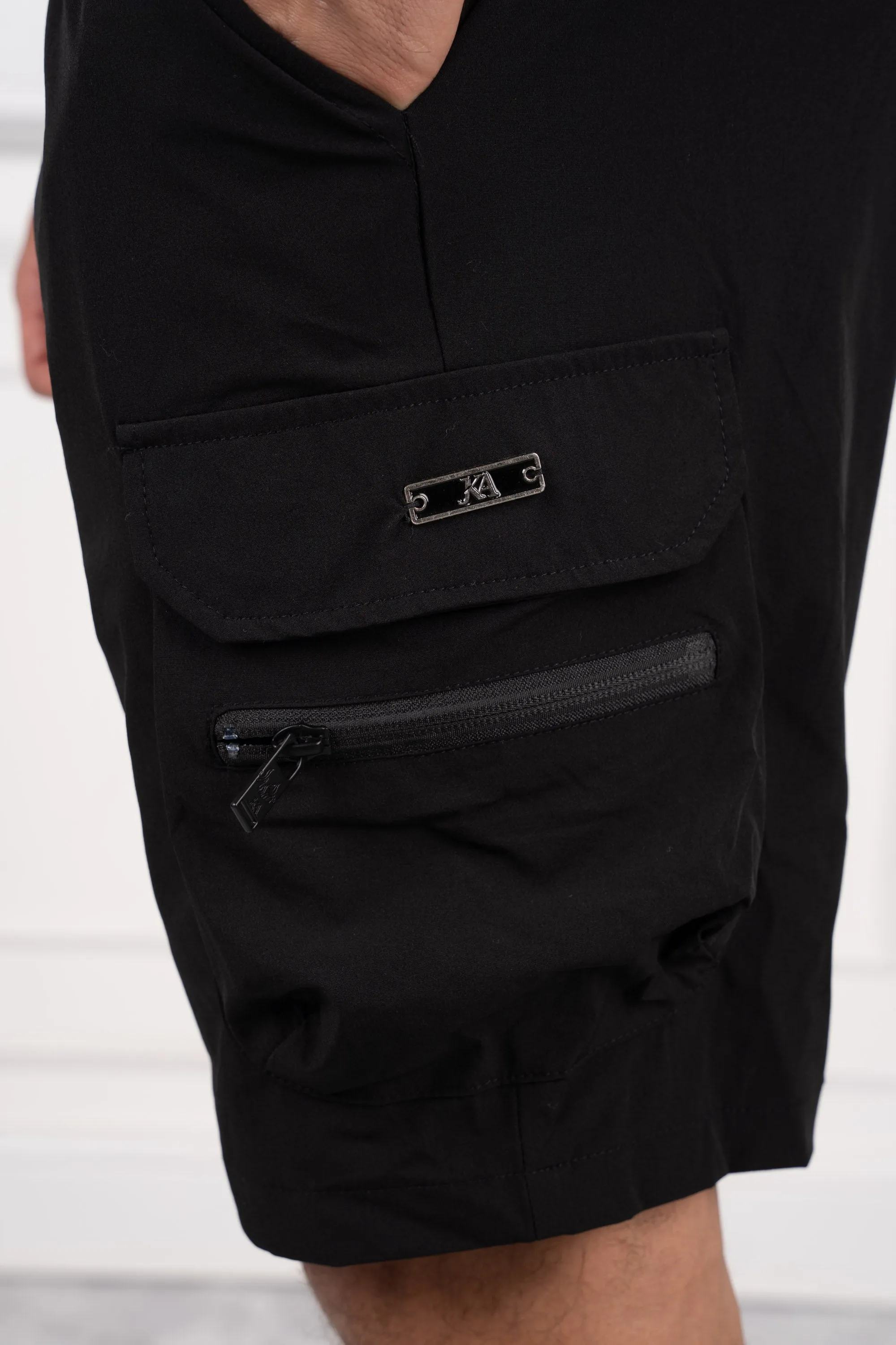 Aragon V2 Technical Cargo Shorts - Black