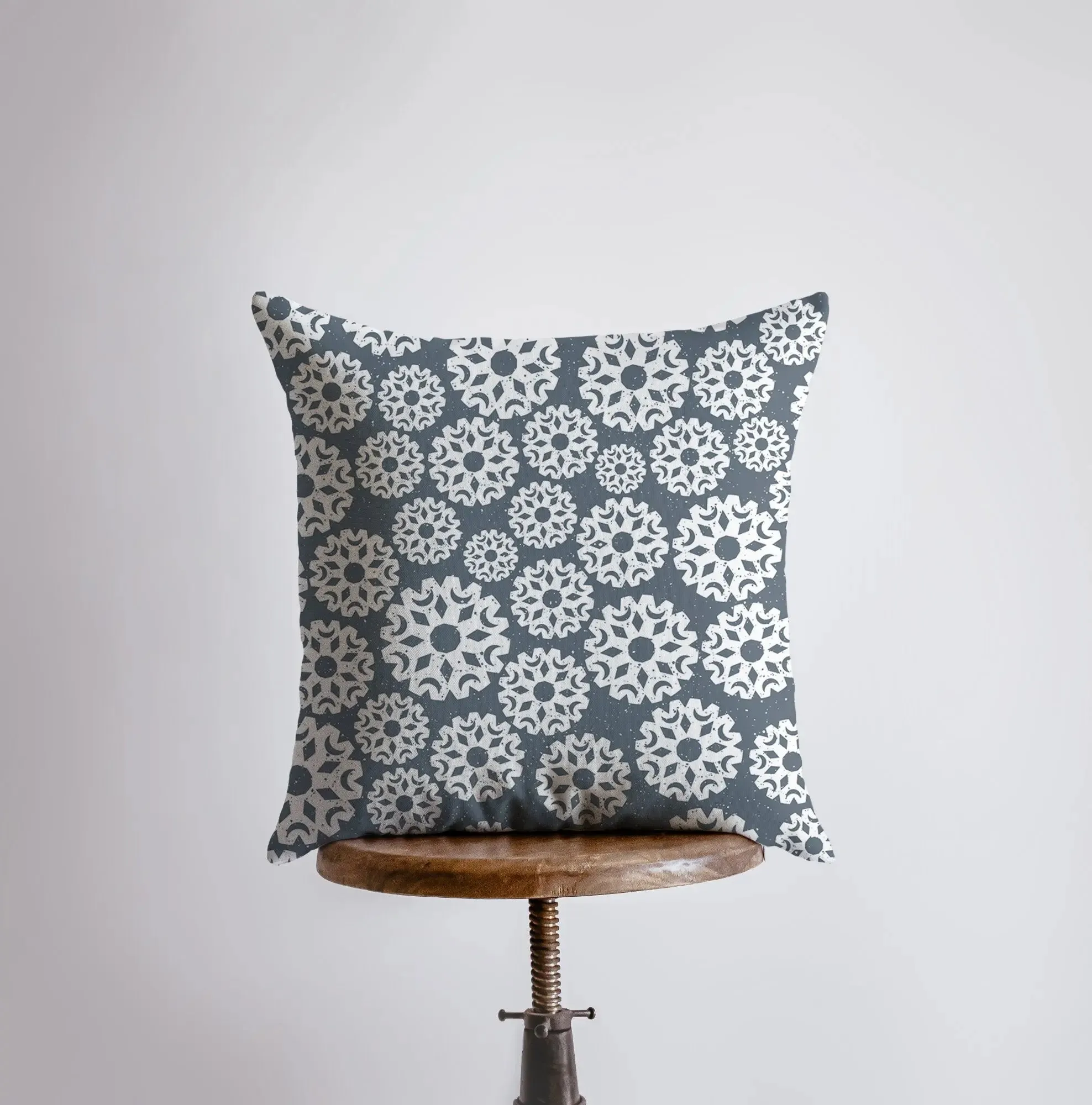 Arctic Penguin | Blue Pillow Cover | Home Decor | Throw Pillow | Snowflake Pillow | Christmas Pillow | Christmas tree | Christmas Gifts