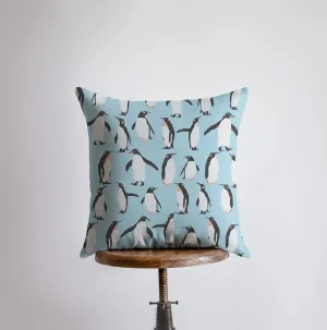 Arctic Penguin | Purple Pillow Cover | Home Décor | Throw Pillow | Christmas Pillow | Modern Home Decor | Unique Home Decor