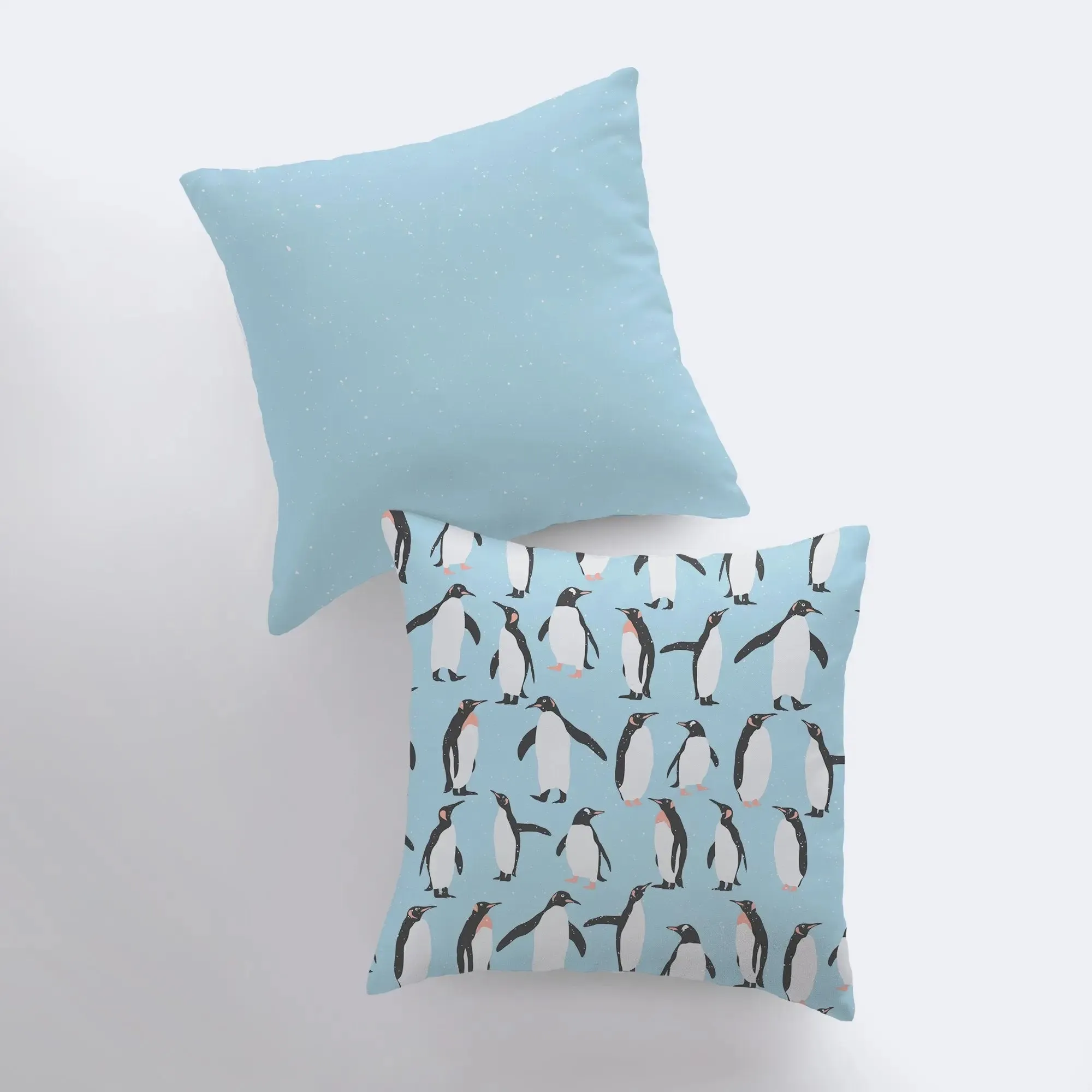 Arctic Penguin | Purple Pillow Cover | Home Décor | Throw Pillow | Christmas Pillow | Modern Home Decor | Unique Home Decor