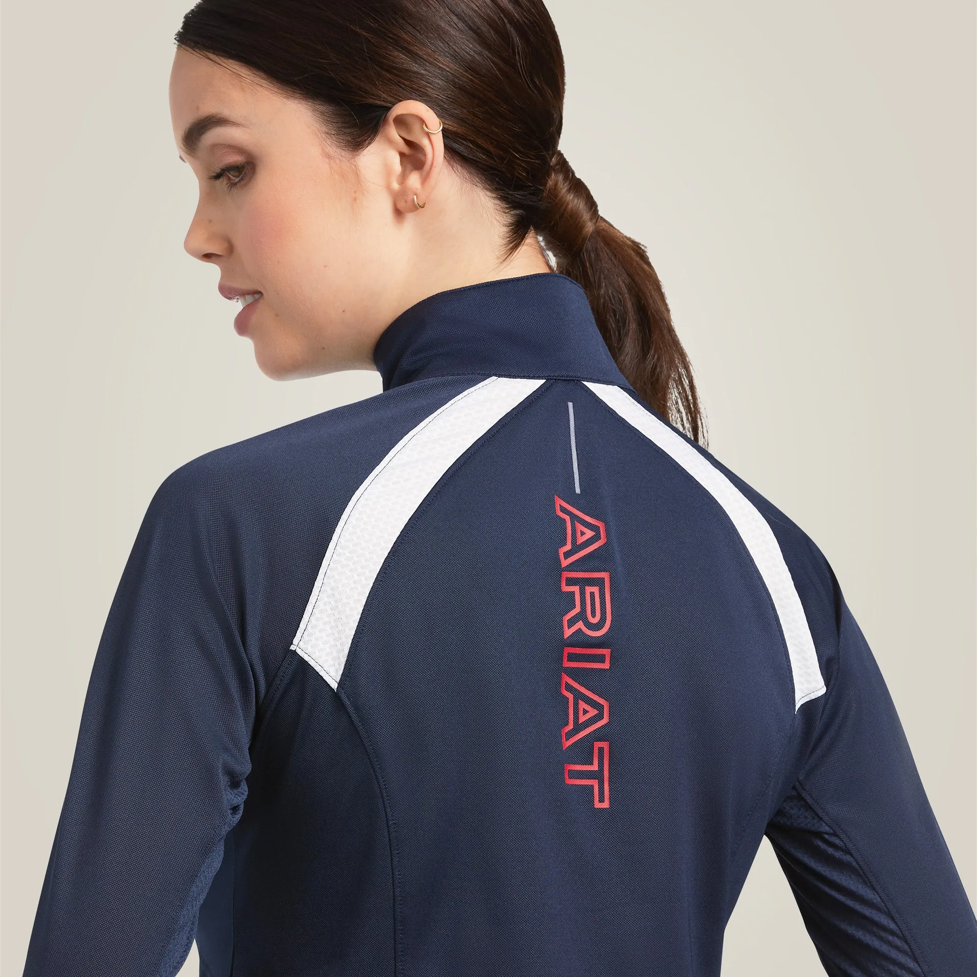 Ariat Women's Sunstopper 2.0 1/4 Zip Baselayer Team