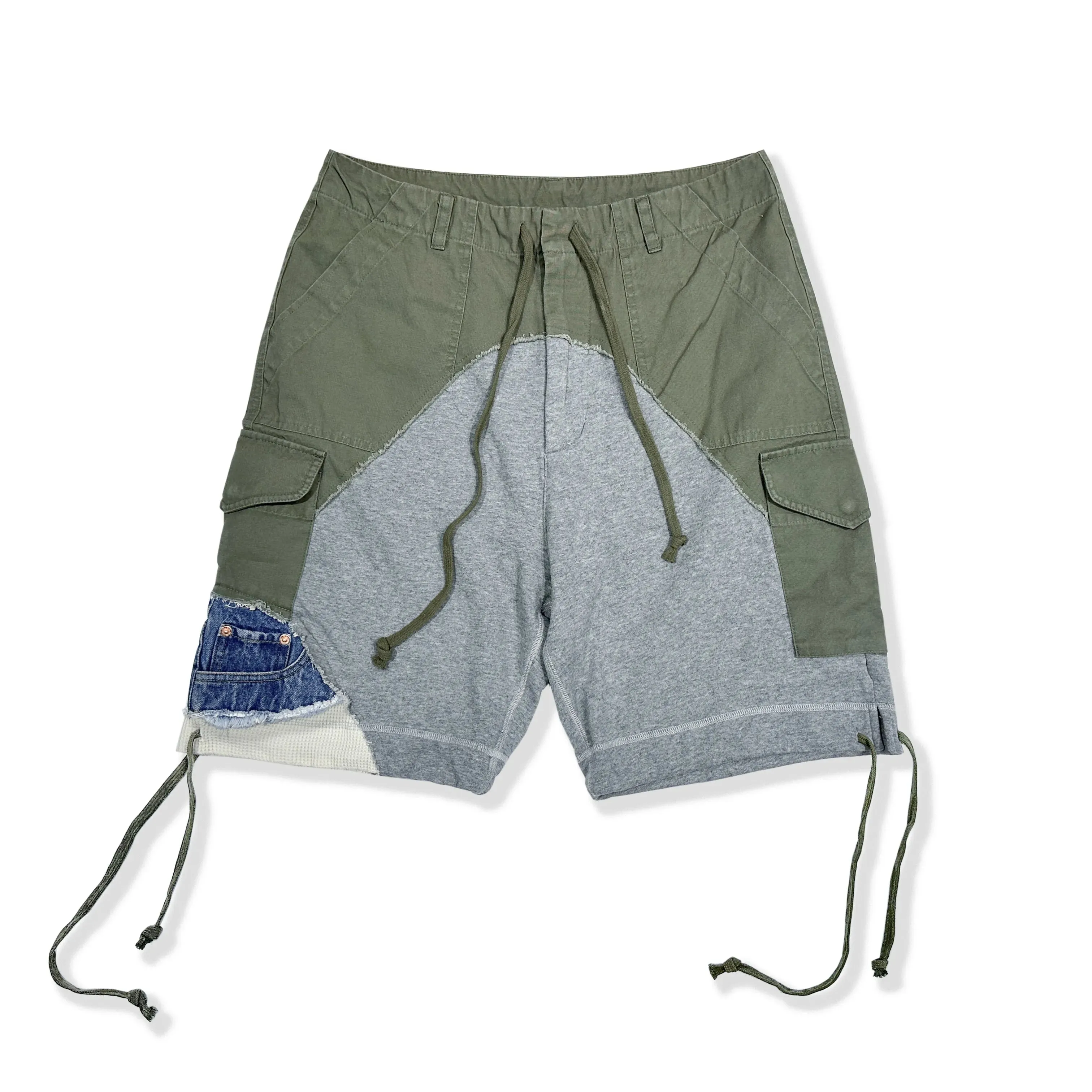 Army Patchwork Cargo Shorts