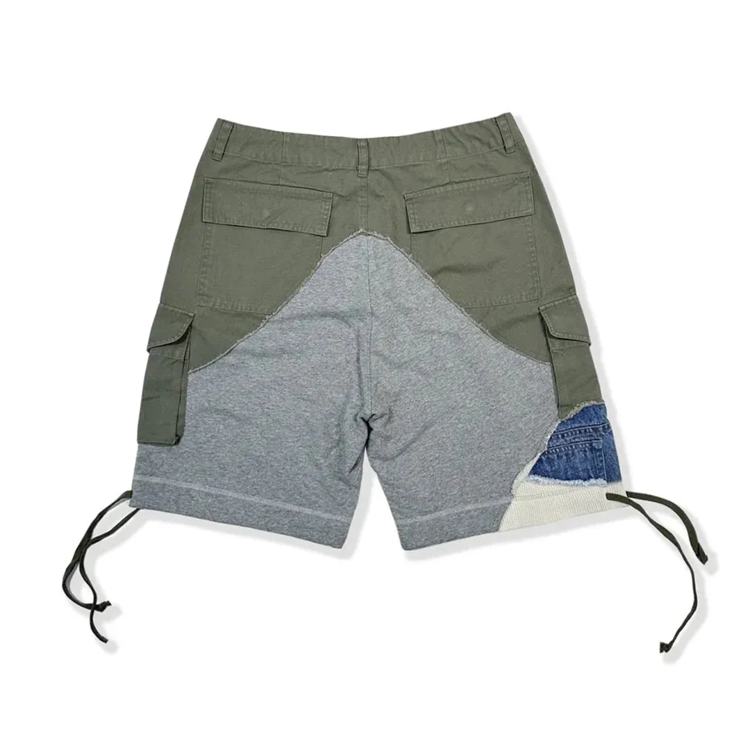 Army Patchwork Cargo Shorts