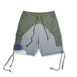Army Patchwork Cargo Shorts