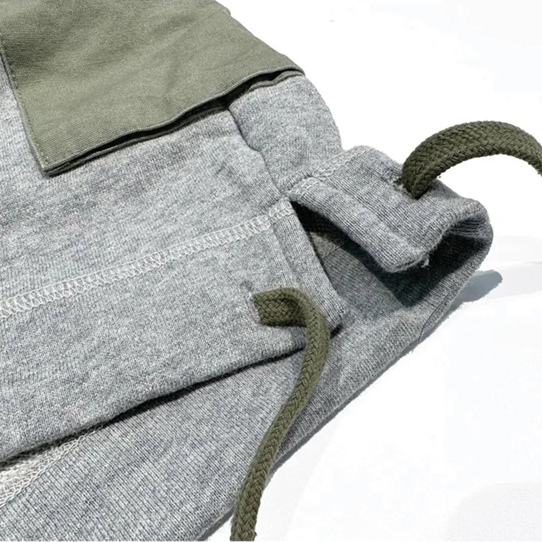 Army Patchwork Cargo Shorts