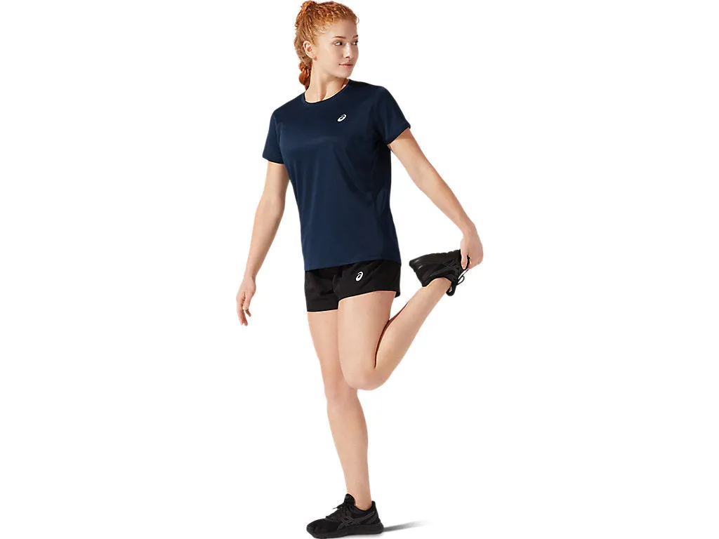 ASICS SILVER 4 INCH SHORT- BLACK