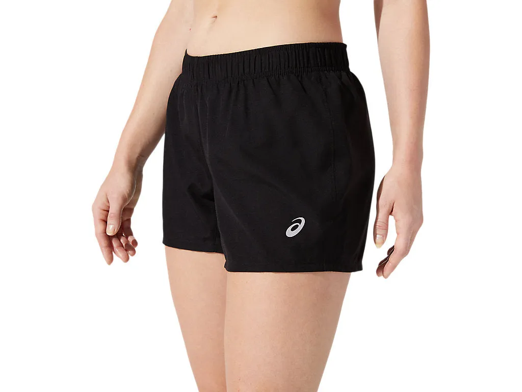 ASICS SILVER 4 INCH SHORT- BLACK