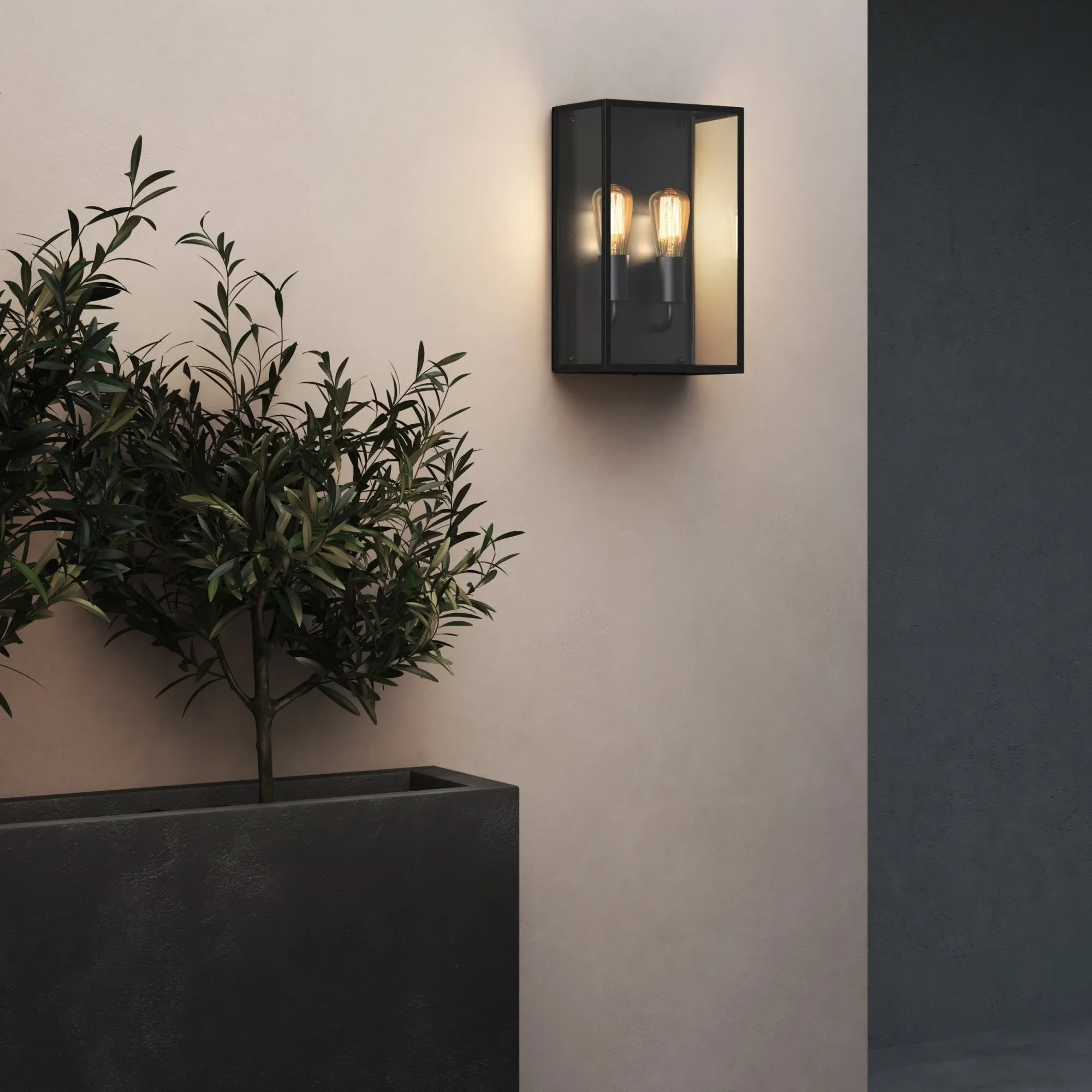 Astro 1183027 Messina Outdoor Twin Wall Light Textured Black