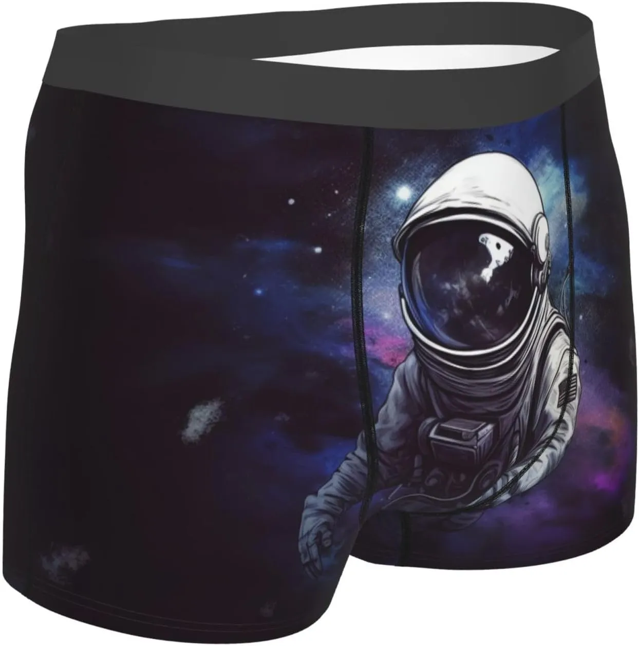 Astronaut Men's Boxer Briefs Soft Breathable Underwear Stretch Moisture-Wicking Trunks Tagless
