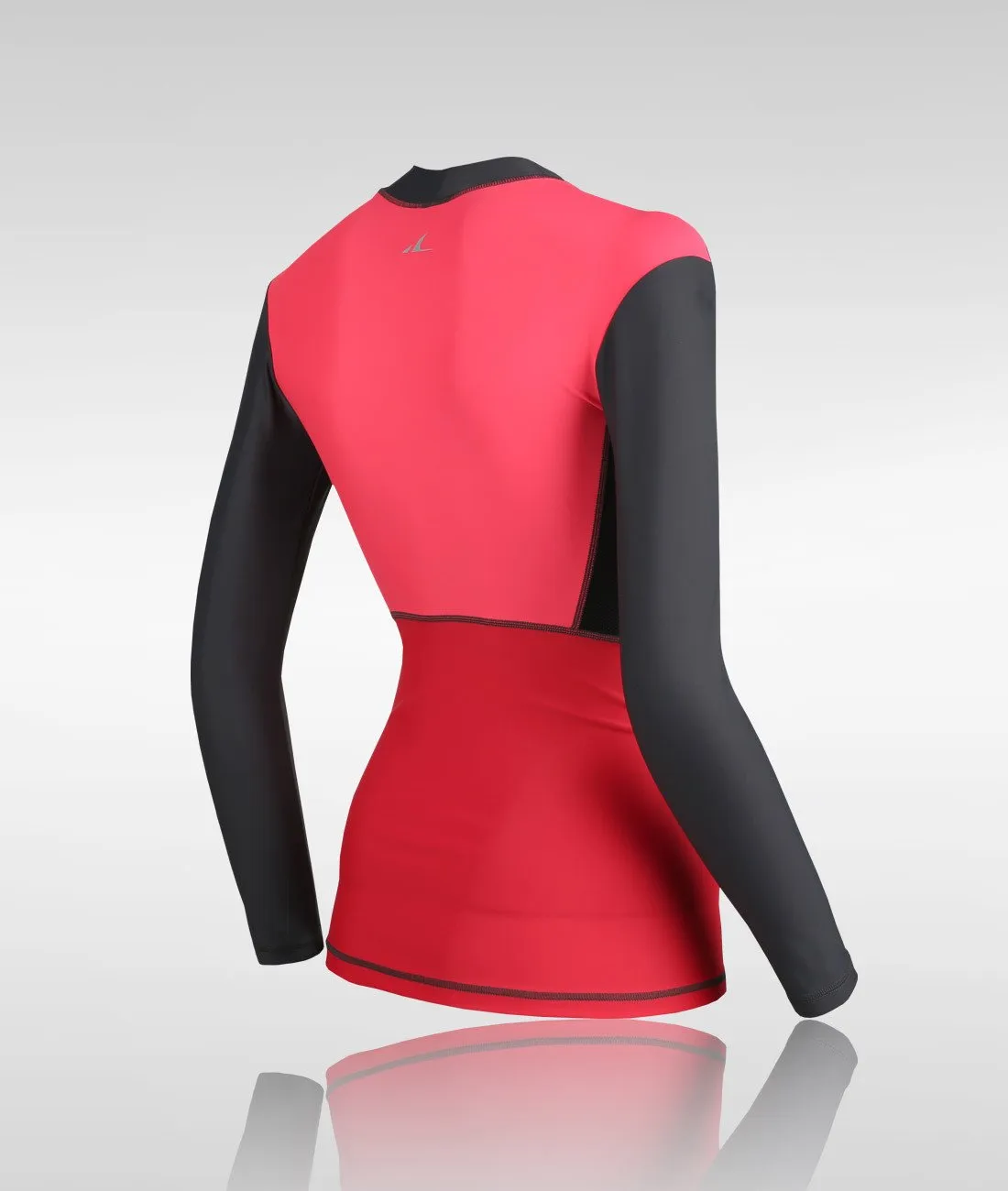 ATHLETE Women's Colorblock Compression Long Sleeve Rashguard Top, Style NS19