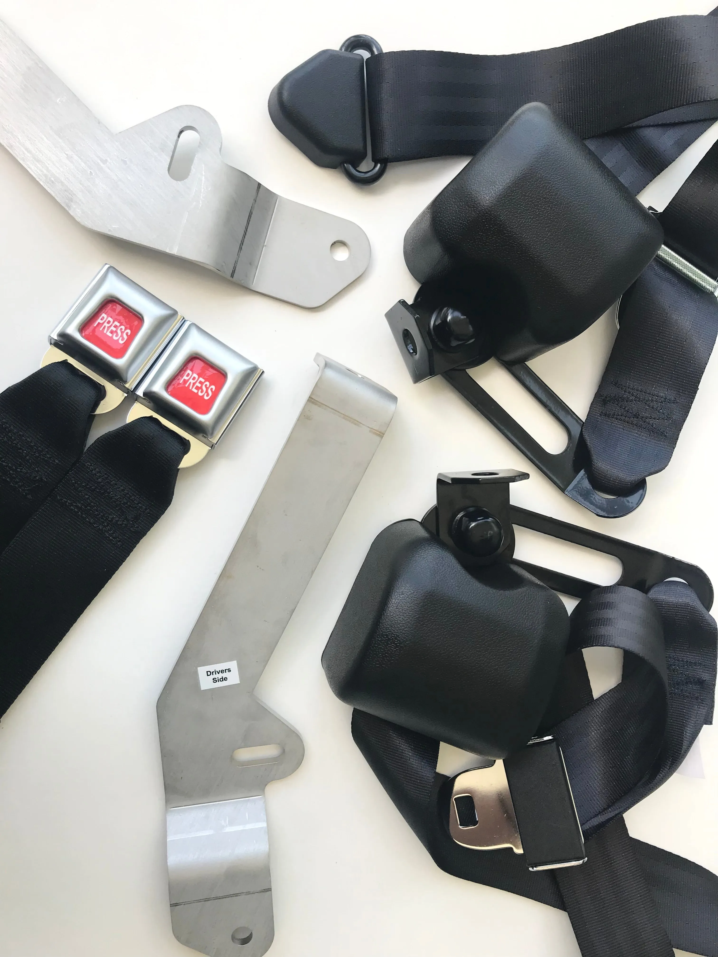 AU Compliant 1966 Chevelle Convertible Front 3-Point Seat Belts