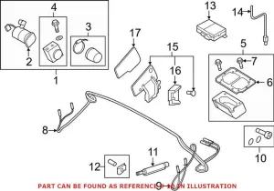 Audi Convertible Top Hydraulic Line Gasket Set 8J7898755A