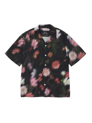 Avery Printed Viscose Shirt (Black Floral)
