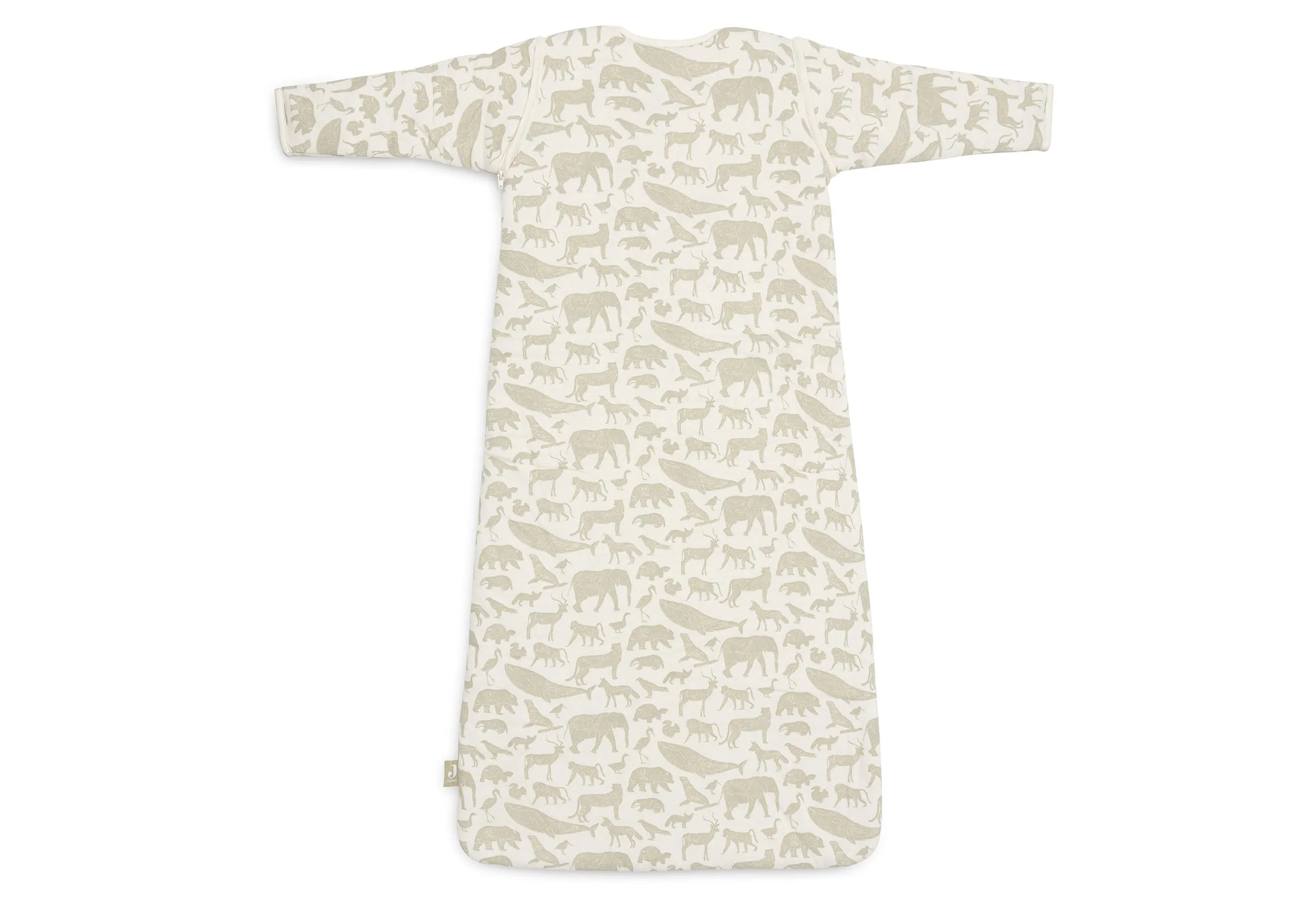 Baby Sleeping Bag with Removable Sleeves 90cm Animals - Olive Green