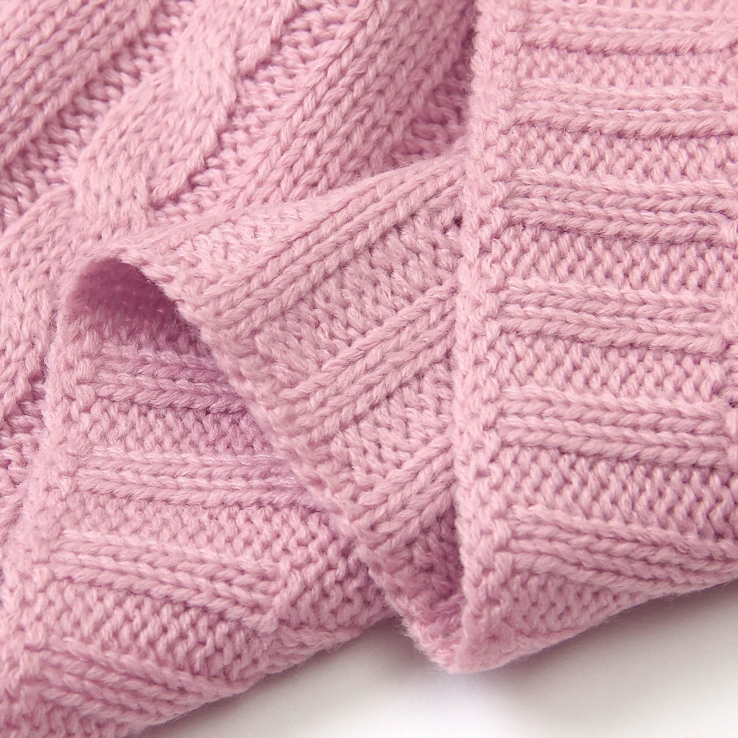 Baby Solid Color Knitted Blanket Baby Windproof Cover Baby Clothes Wholesale
