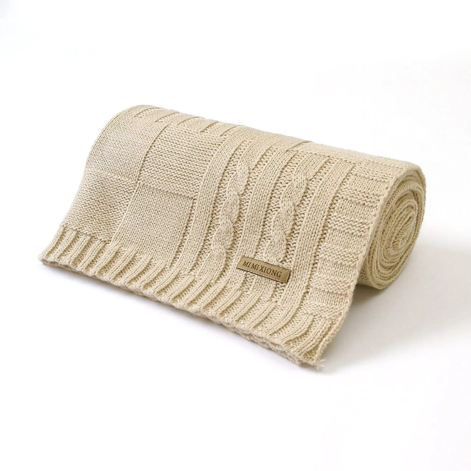 Baby Solid Color Knitted Blanket Baby Windproof Cover Baby Clothes Wholesale