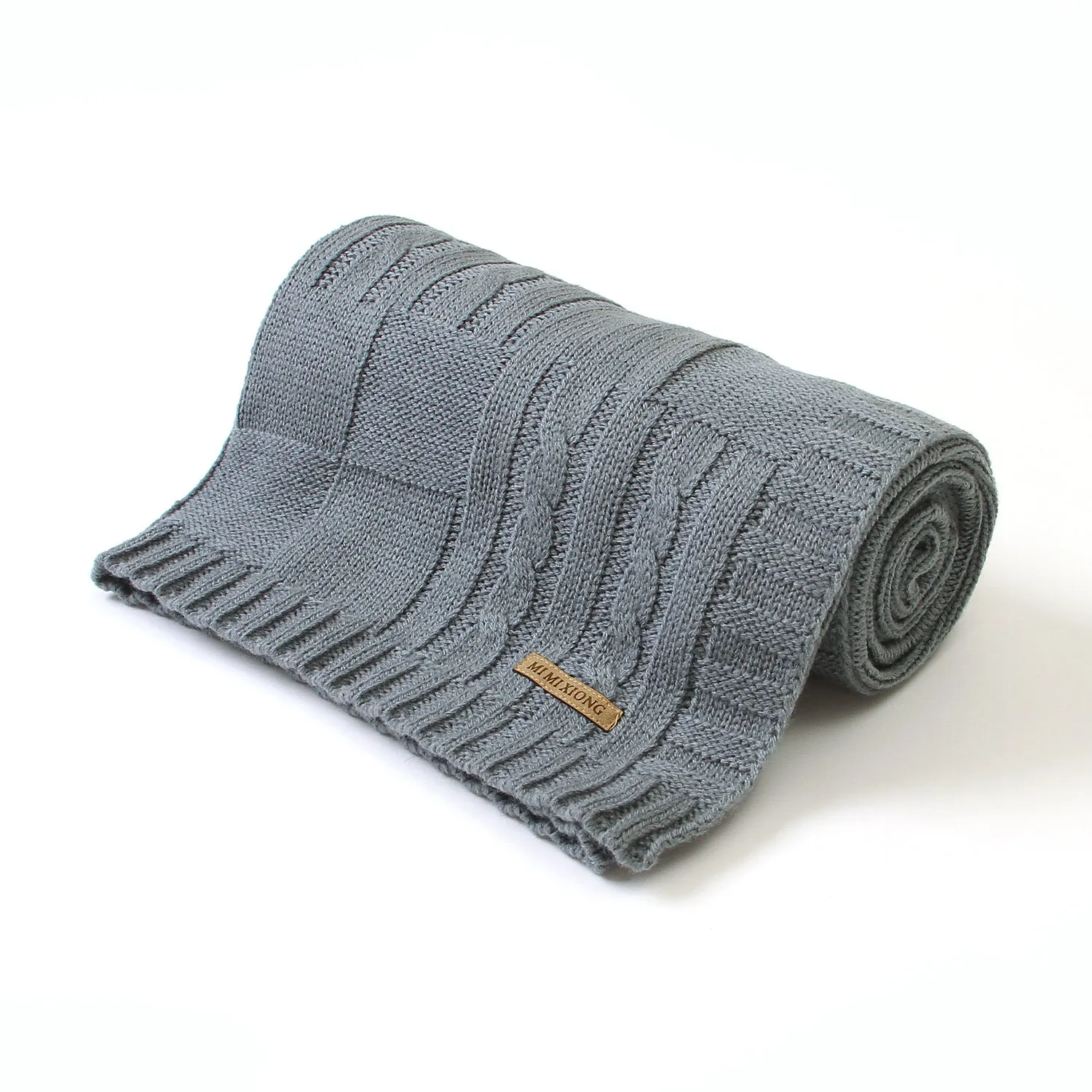 Baby Solid Color Knitted Blanket Baby Windproof Cover Baby Clothes Wholesale