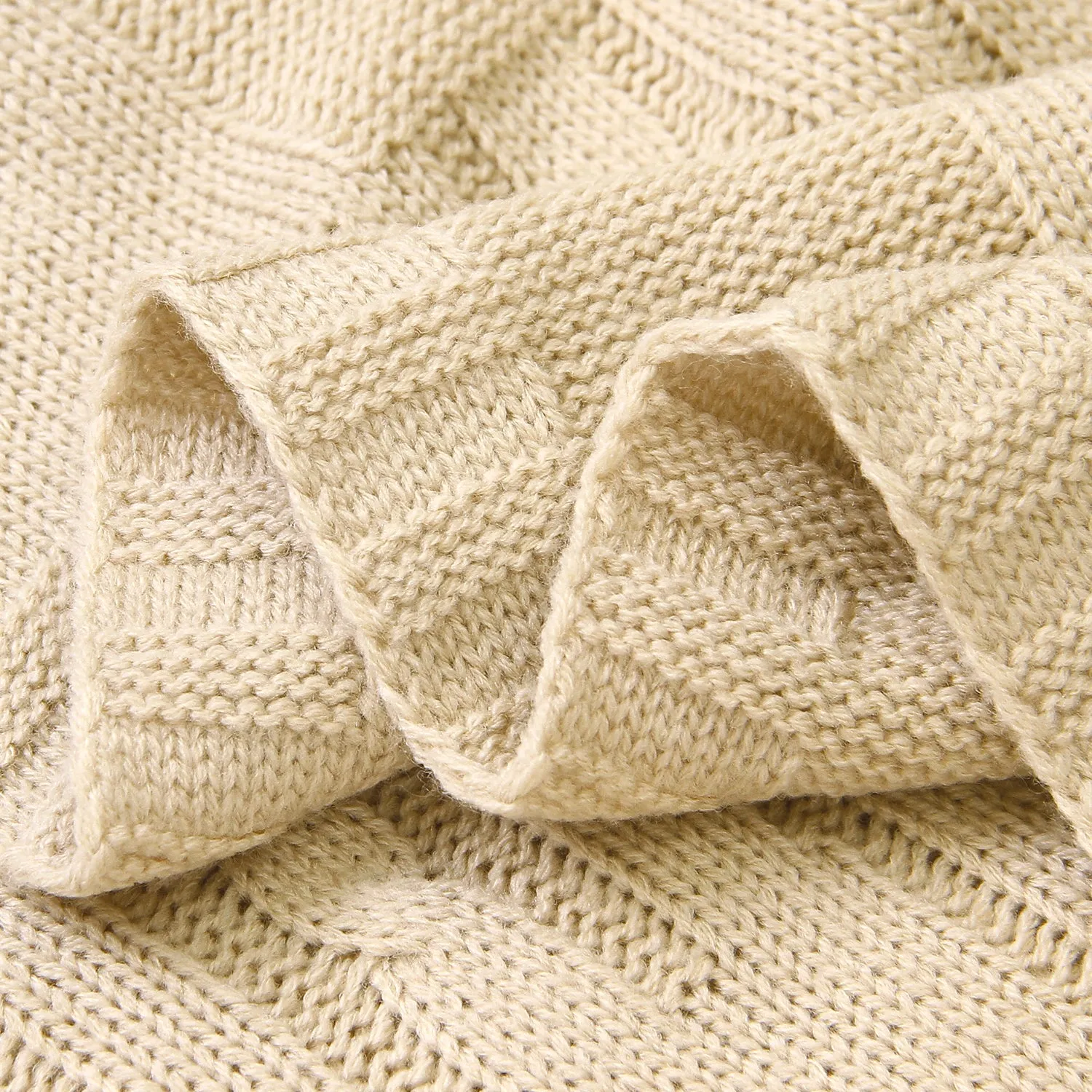 Baby Solid Color Knitted Blanket Baby Windproof Cover Baby Clothes Wholesale
