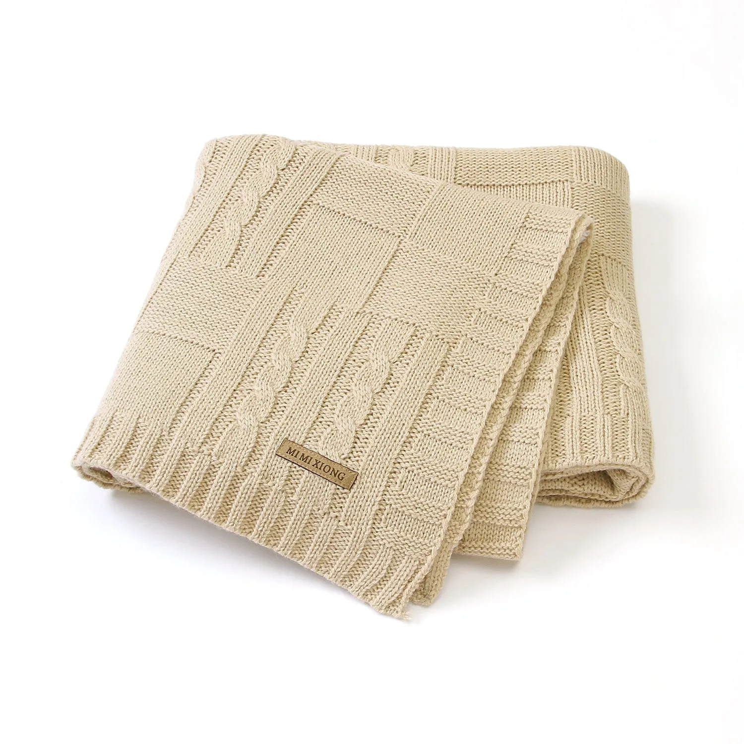 Baby Solid Color Knitted Blanket Baby Windproof Cover Baby Clothes Wholesale