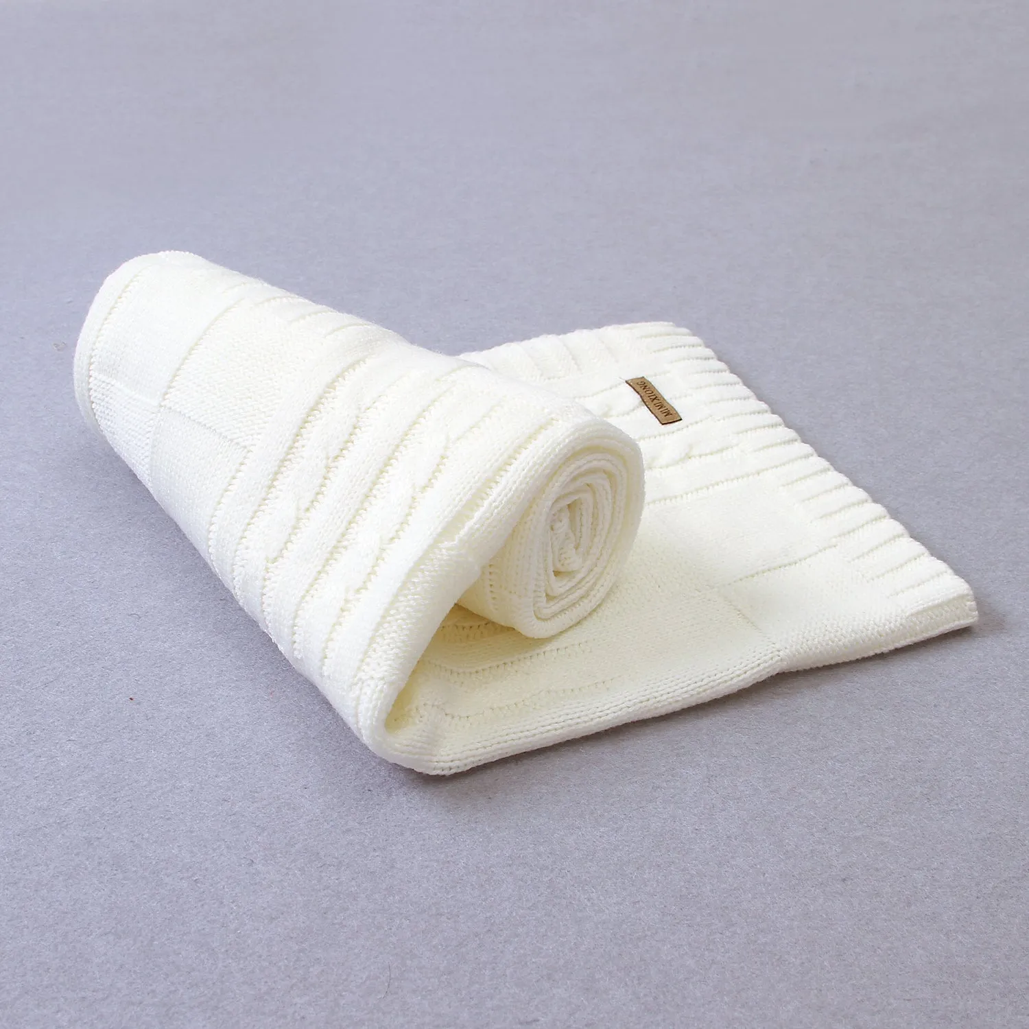 Baby Solid Color Knitted Blanket Baby Windproof Cover Baby Clothes Wholesale