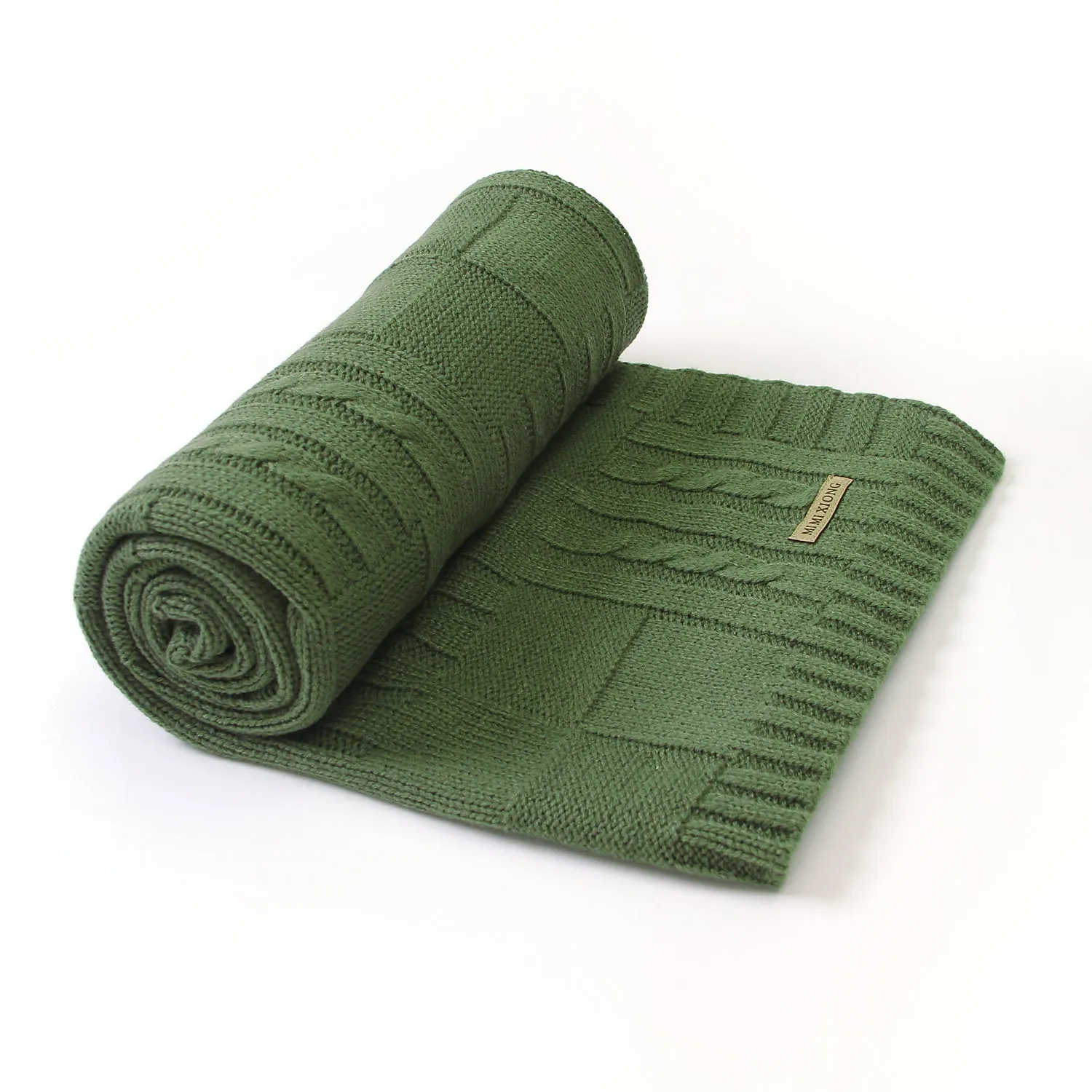Baby Solid Color Knitted Blanket Baby Windproof Cover Baby Clothes Wholesale