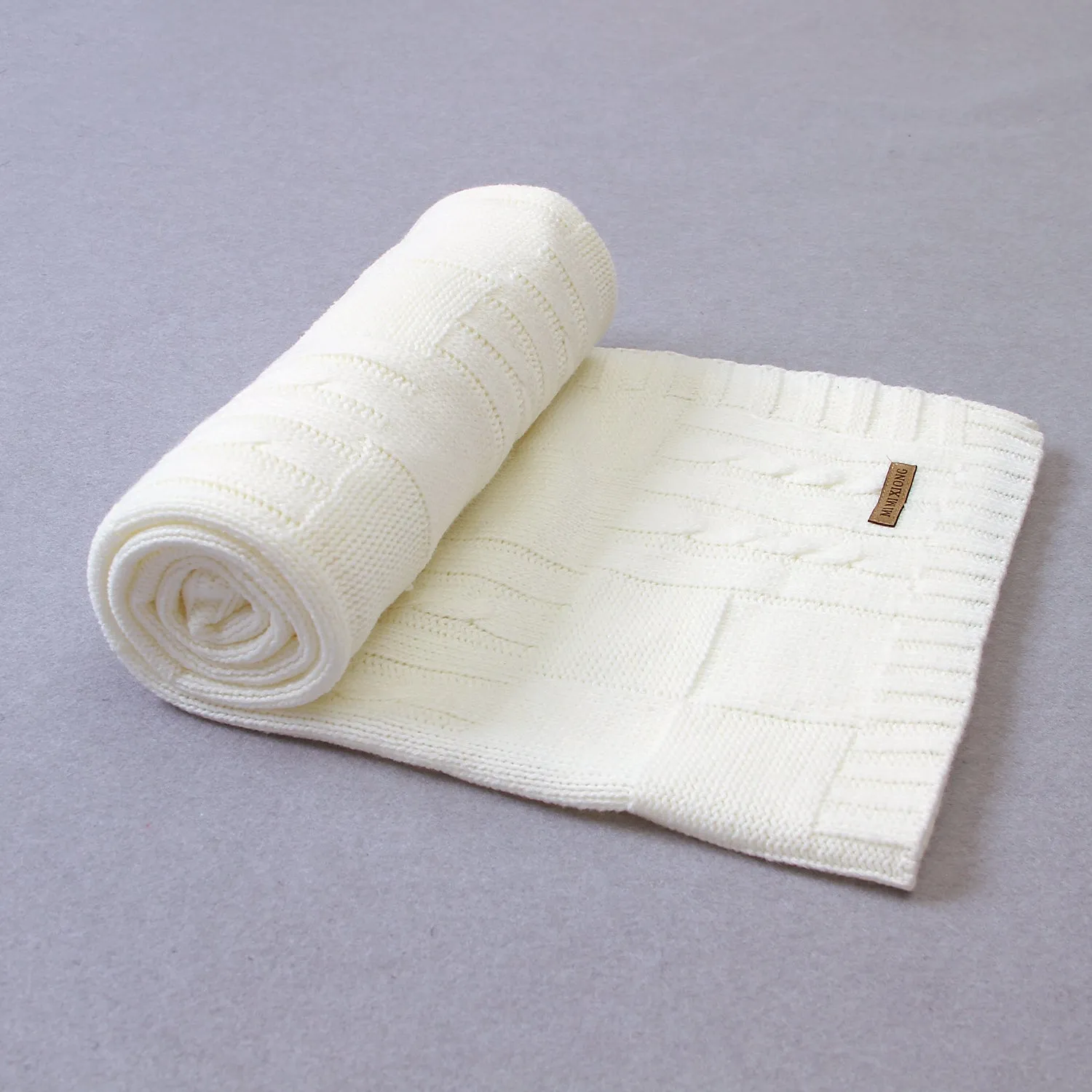 Baby Solid Color Knitted Blanket Baby Windproof Cover Baby Clothes Wholesale
