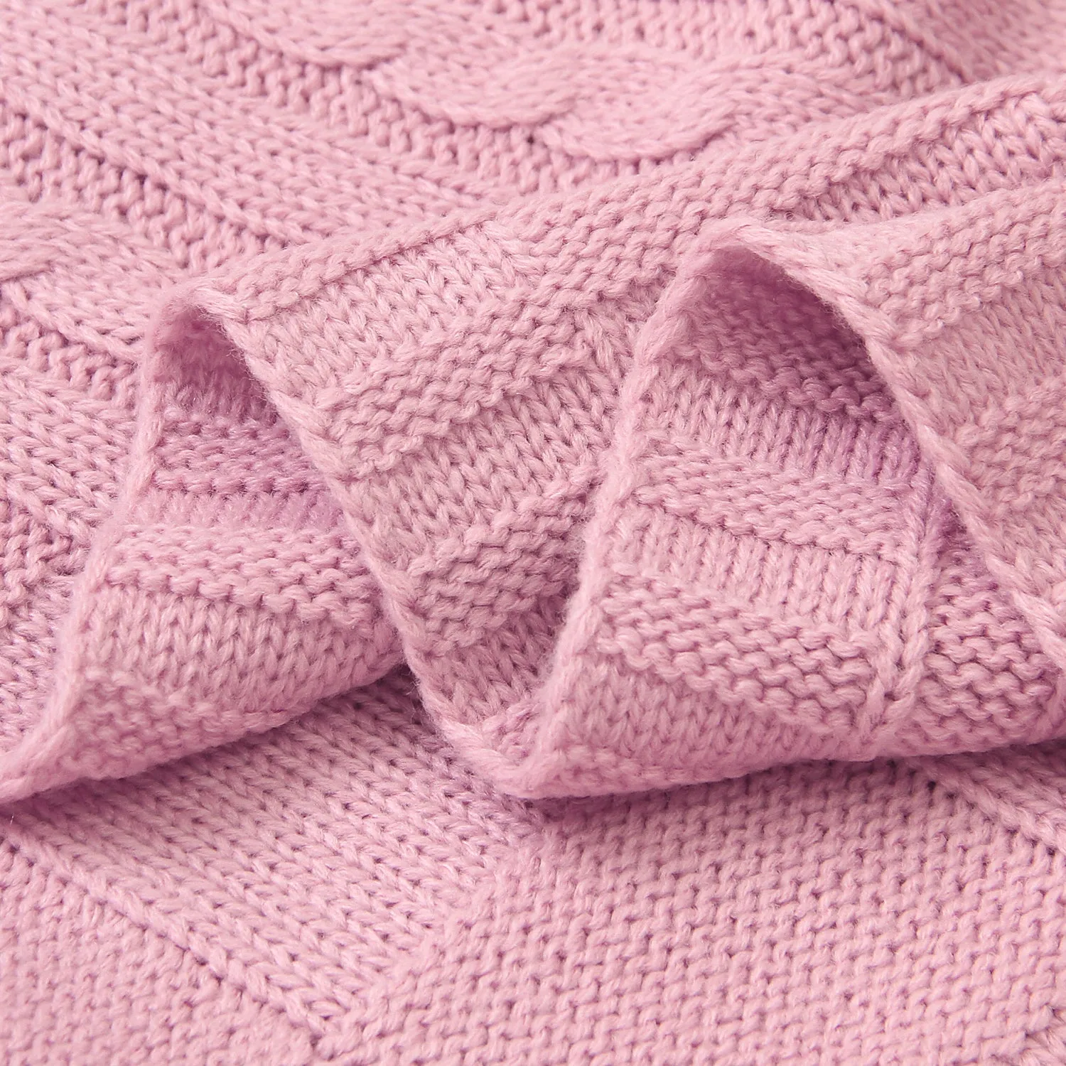 Baby Solid Color Knitted Blanket Baby Windproof Cover Baby Clothes Wholesale