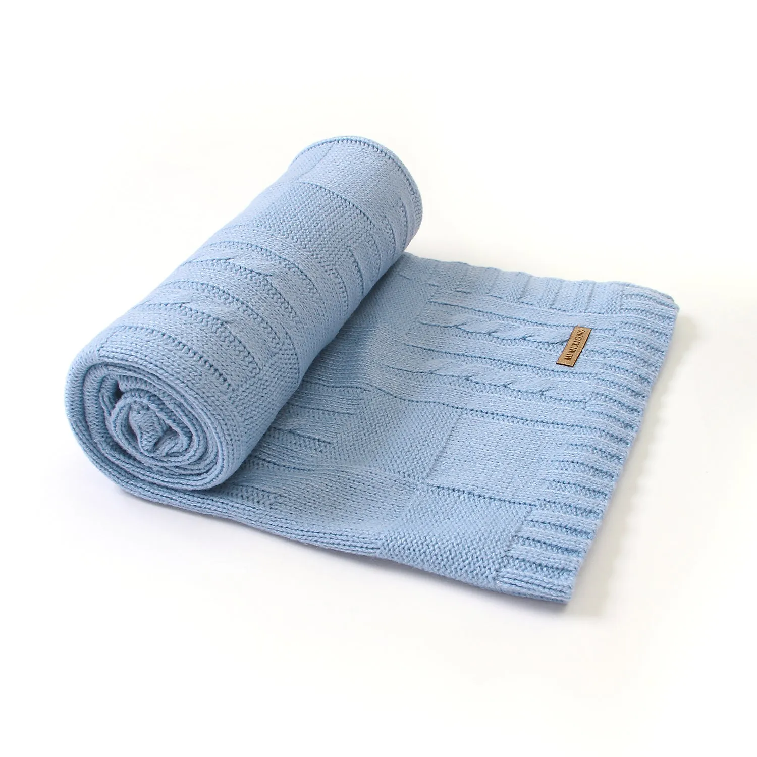 Baby Solid Color Knitted Blanket Baby Windproof Cover Baby Clothes Wholesale