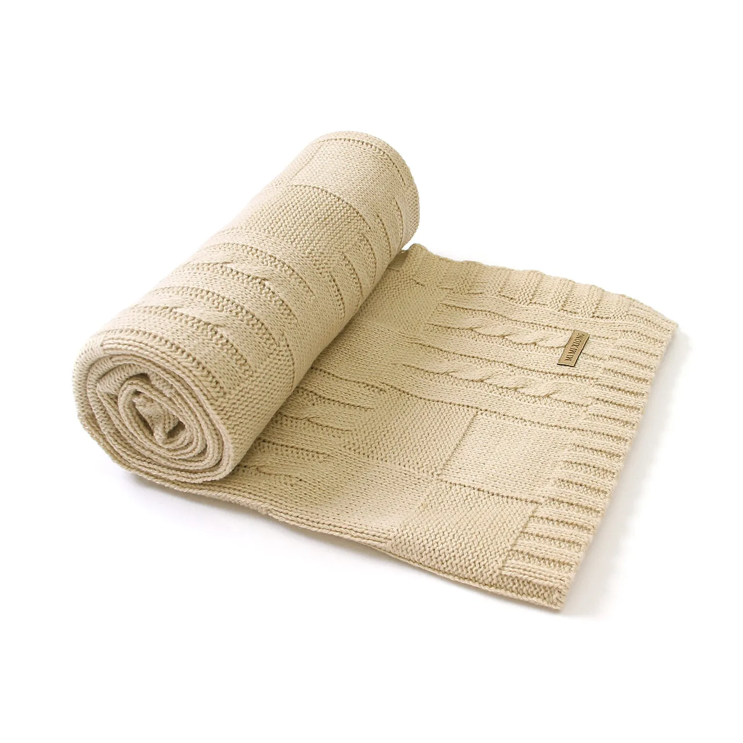 Baby Solid Color Knitted Blanket Baby Windproof Cover Baby Clothes Wholesale