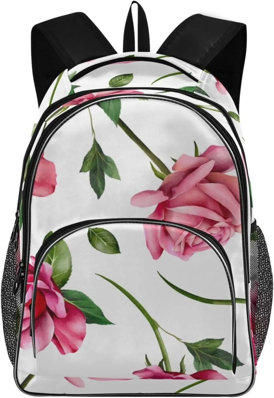 Beautiful Roses Backpacks 22L Three Layer Arc Book Bag Lightweight for Travel Camping Hiking Rucksack Daypack Kids & Adults