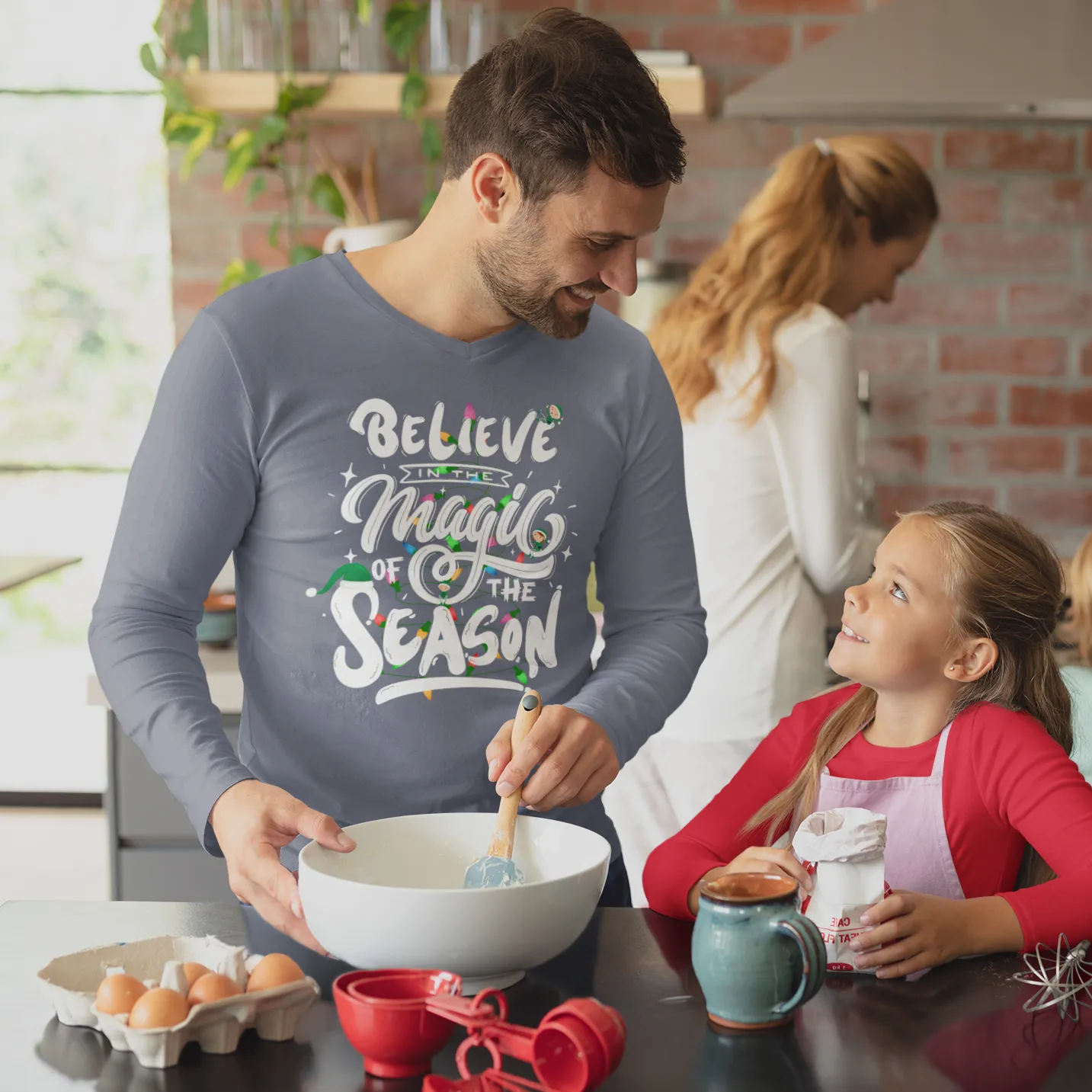 Believe In The Magic Of The Season Christmas Long Sleeve shirt, Merry and Bright Shirt,Christmas Tree,Christmas Long Sleeve shirt,Holiday