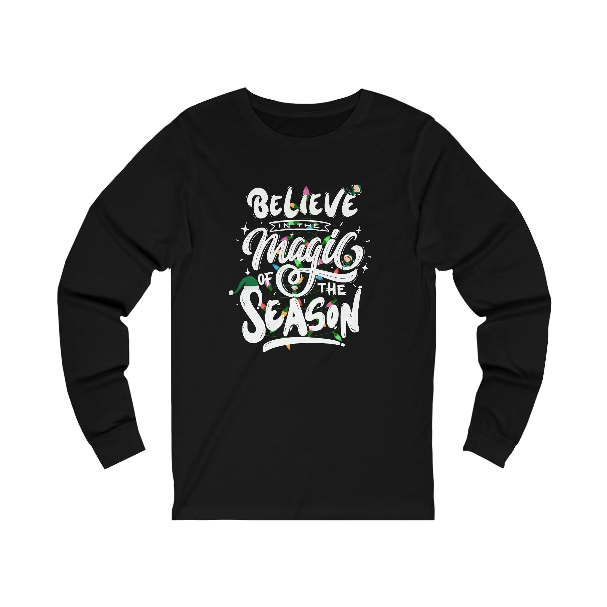 Believe In The Magic Of The Season Christmas Long Sleeve shirt, Merry and Bright Shirt,Christmas Tree,Christmas Long Sleeve shirt,Holiday