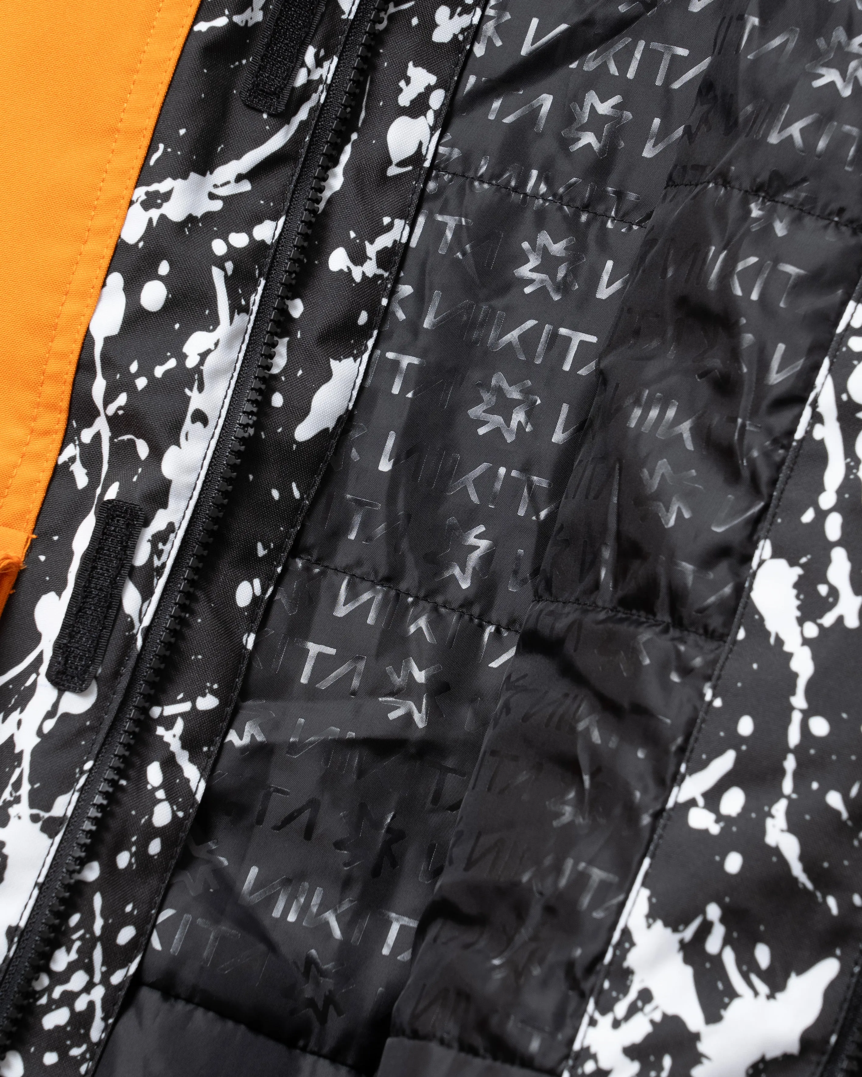 BICOLOR MULTI FULL ZIP JACKET - BLACK