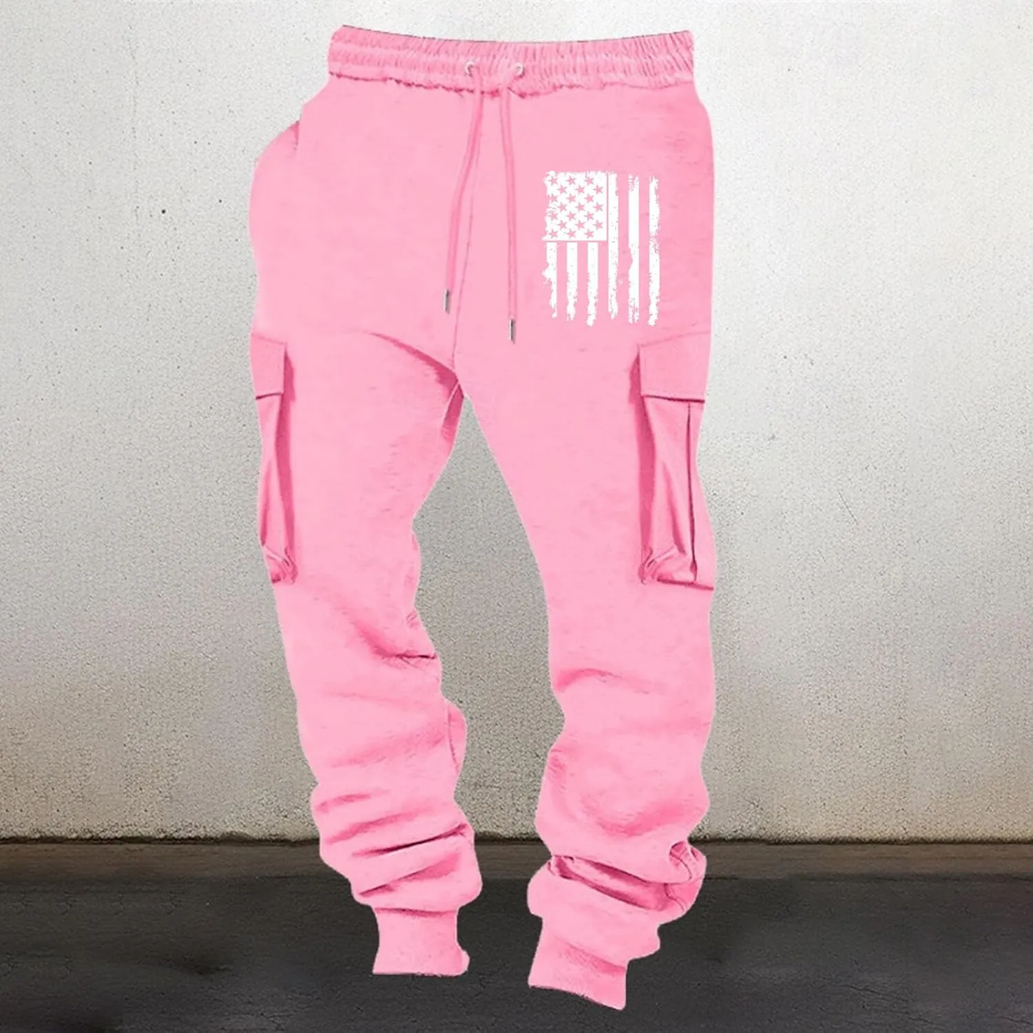 Bidobibo Mens Fleece Pants with Pockets Thermal Warm Pants Sherpa Lined Joggers for Men 2024 Drawstring Elastic Sweatpants