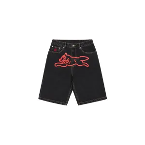 Billionaire Boys Club Running Dog Denim Shorts Black