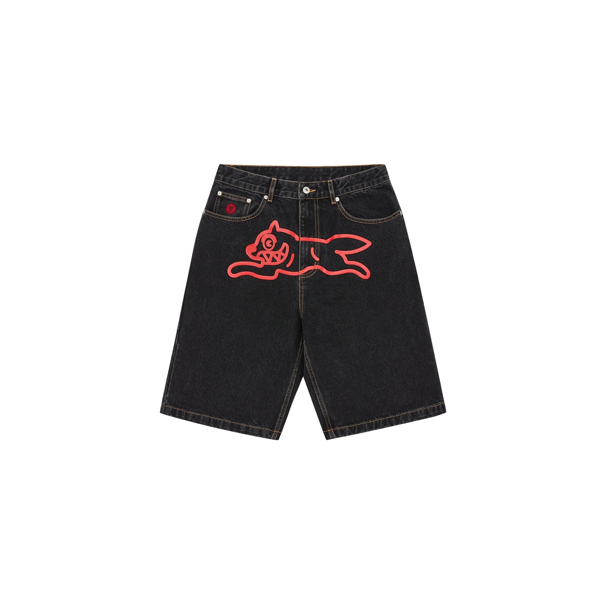 Billionaire Boys Club Running Dog Denim Shorts Black