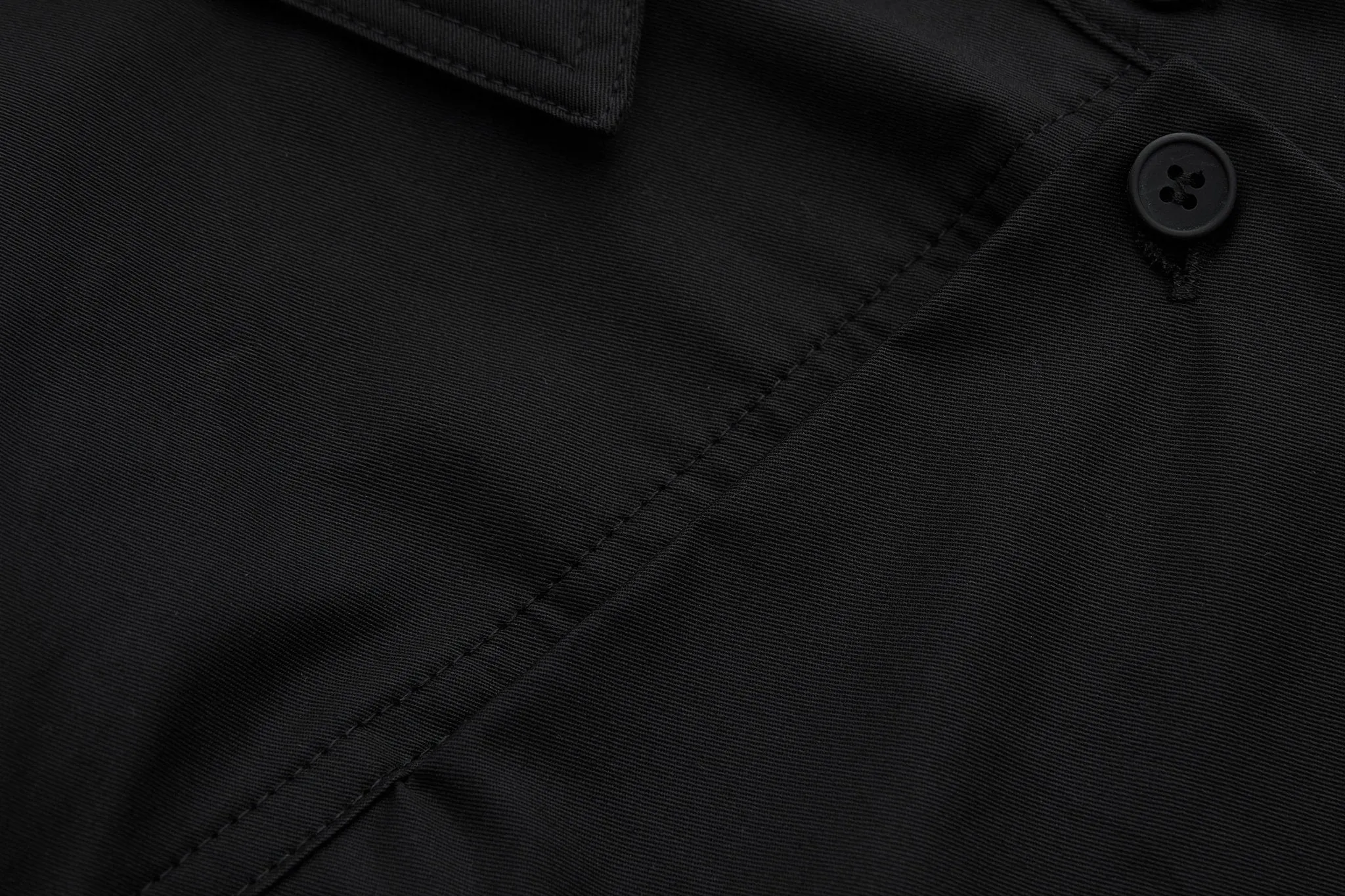 Black Deconstructed Cropped Shirt