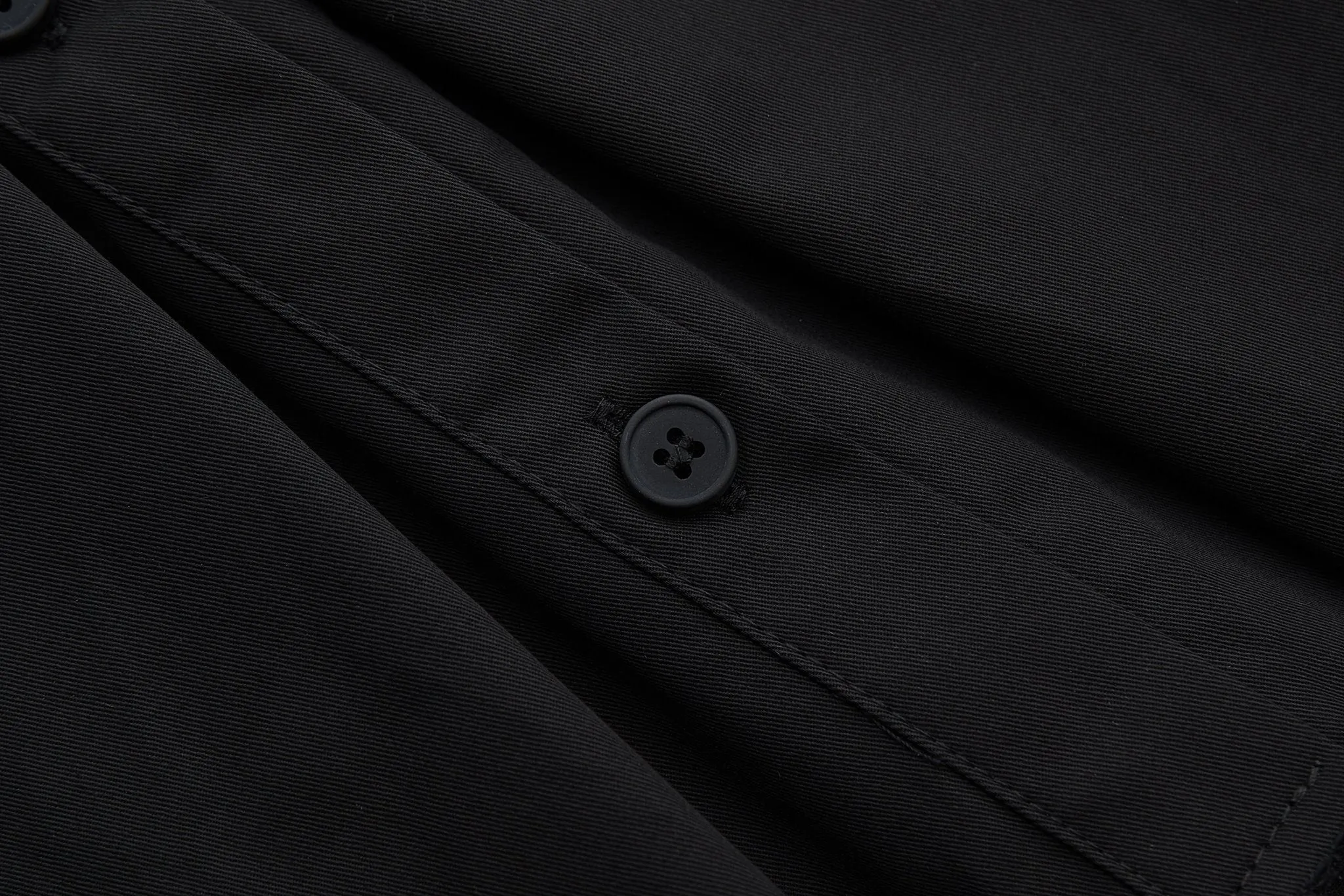 Black Deconstructed Cropped Shirt
