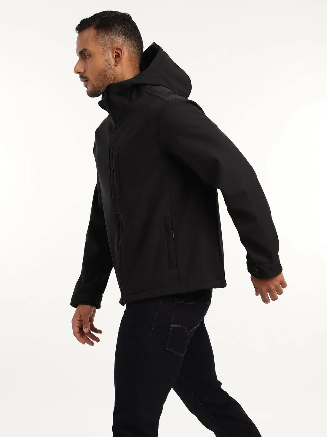 Black DWR Technical Softshell Jacket