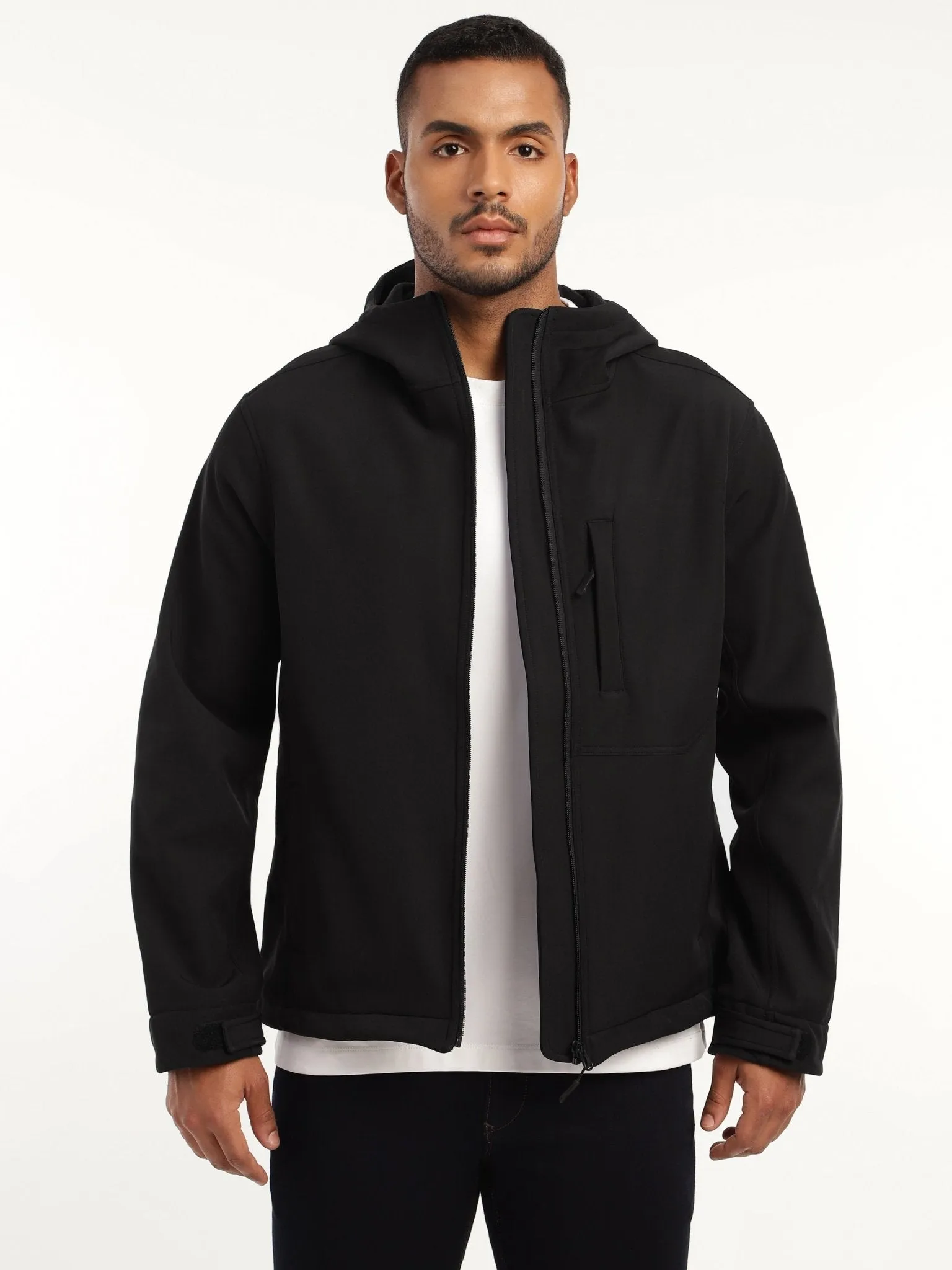 Black DWR Technical Softshell Jacket
