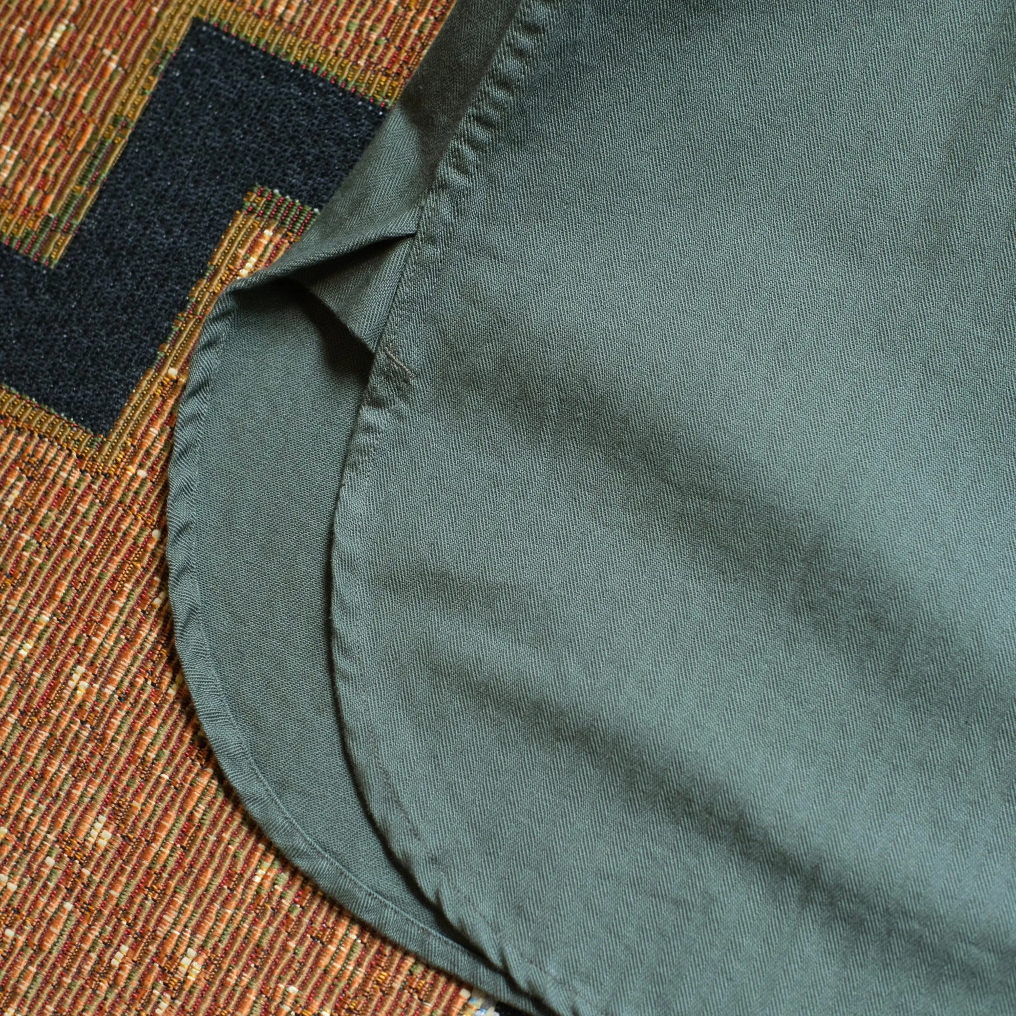 BLACK SIGN US Navy Herringbone Open Pocket Working Shirt