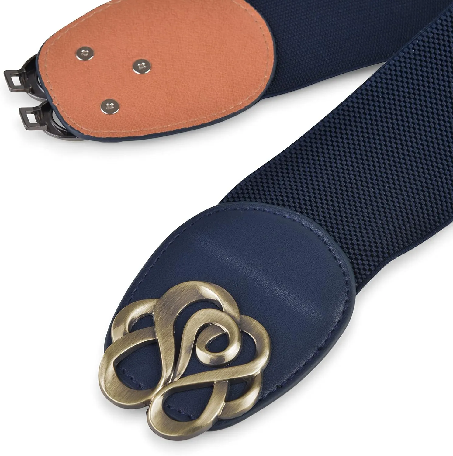 BlackButterfly Stretchy Vintage Waspie Elastic Buckle Waist Belt