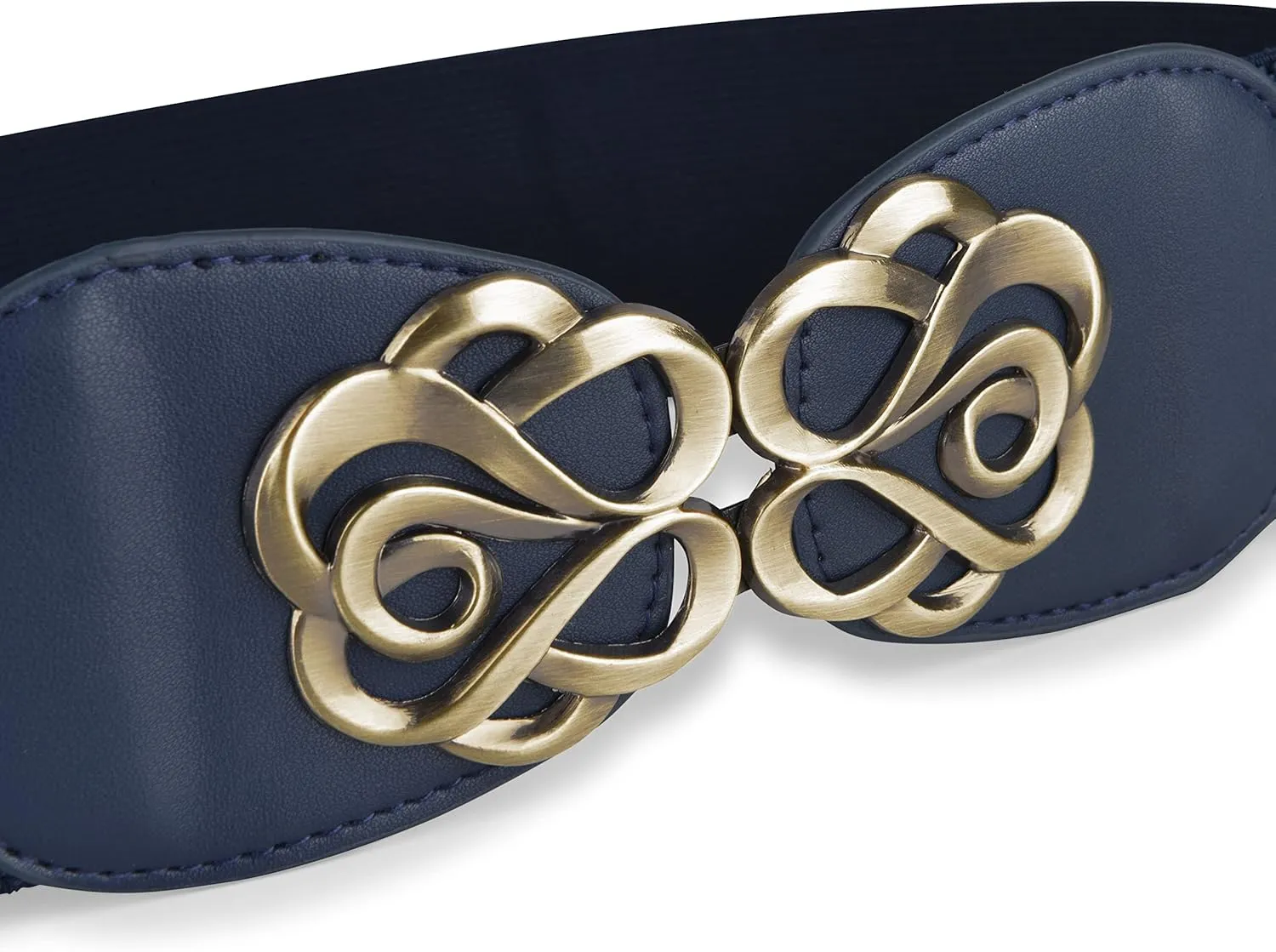 BlackButterfly Stretchy Vintage Waspie Elastic Buckle Waist Belt