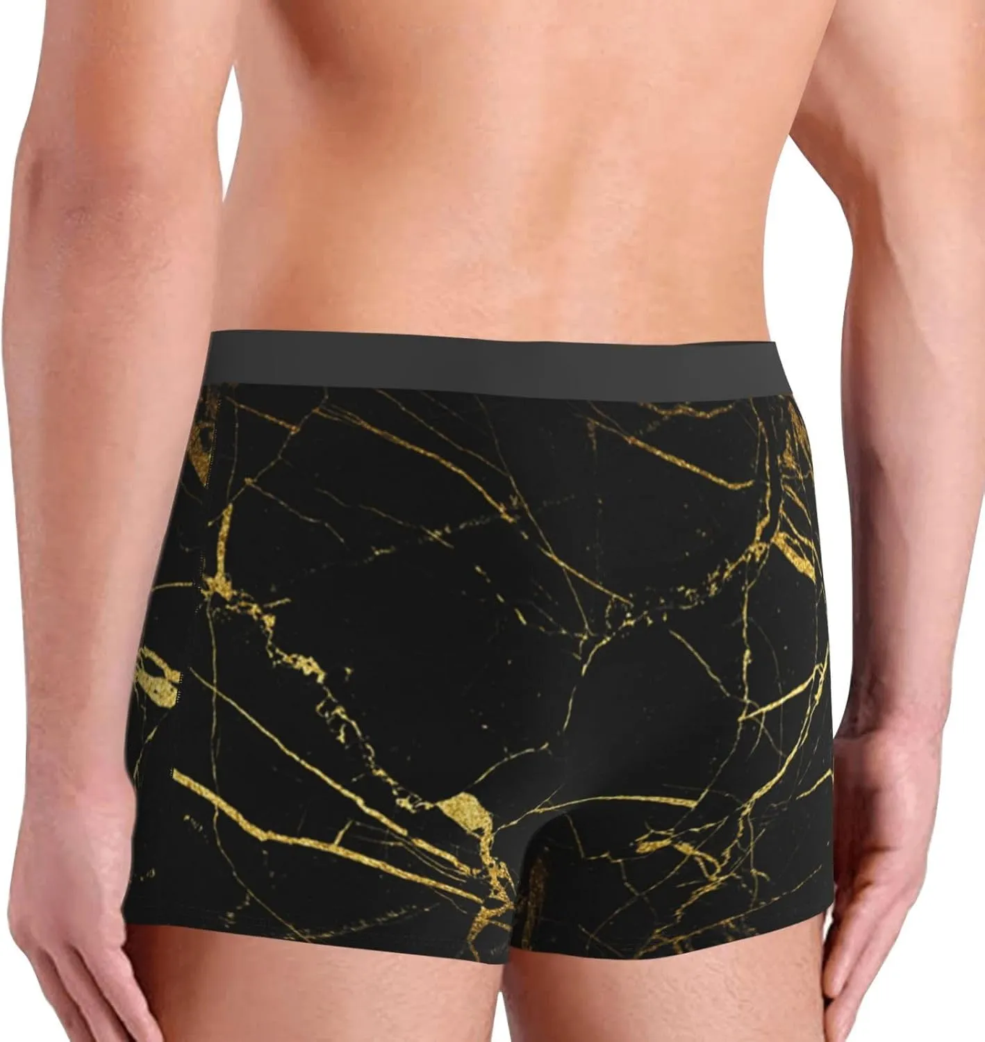 Blue Butterfly Men'S Mesh Boxer Briefs Breathable Sports Underwear