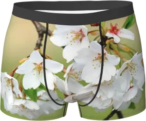 Blue Butterfly Men'S Mesh Boxer Briefs Breathable Sports Underwear