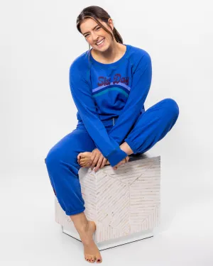 Blue Symphony Ski Day Jogger Pant